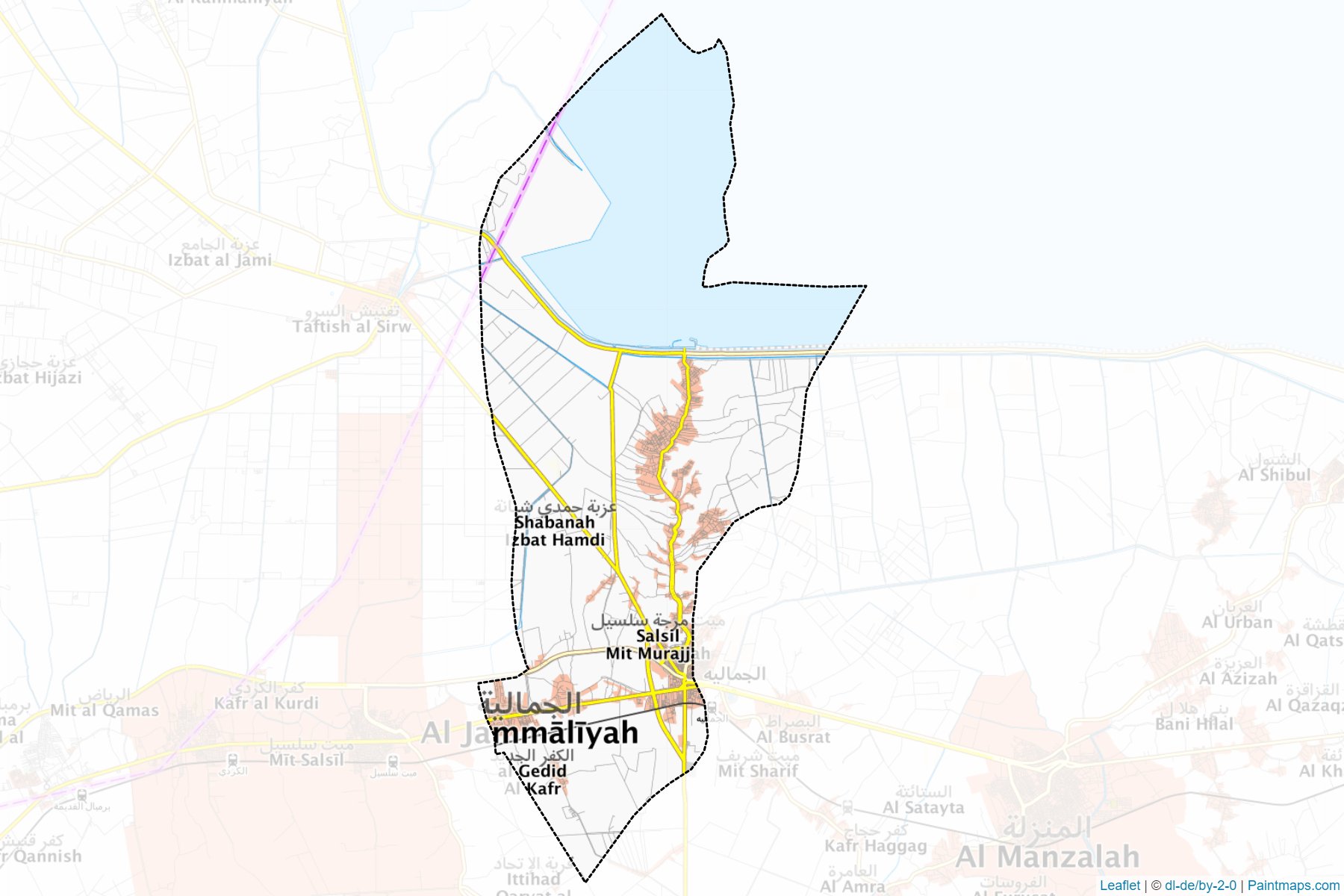 Muestras de recorte de mapas El-Gamaleyah (Ad Daqahliyah)-1