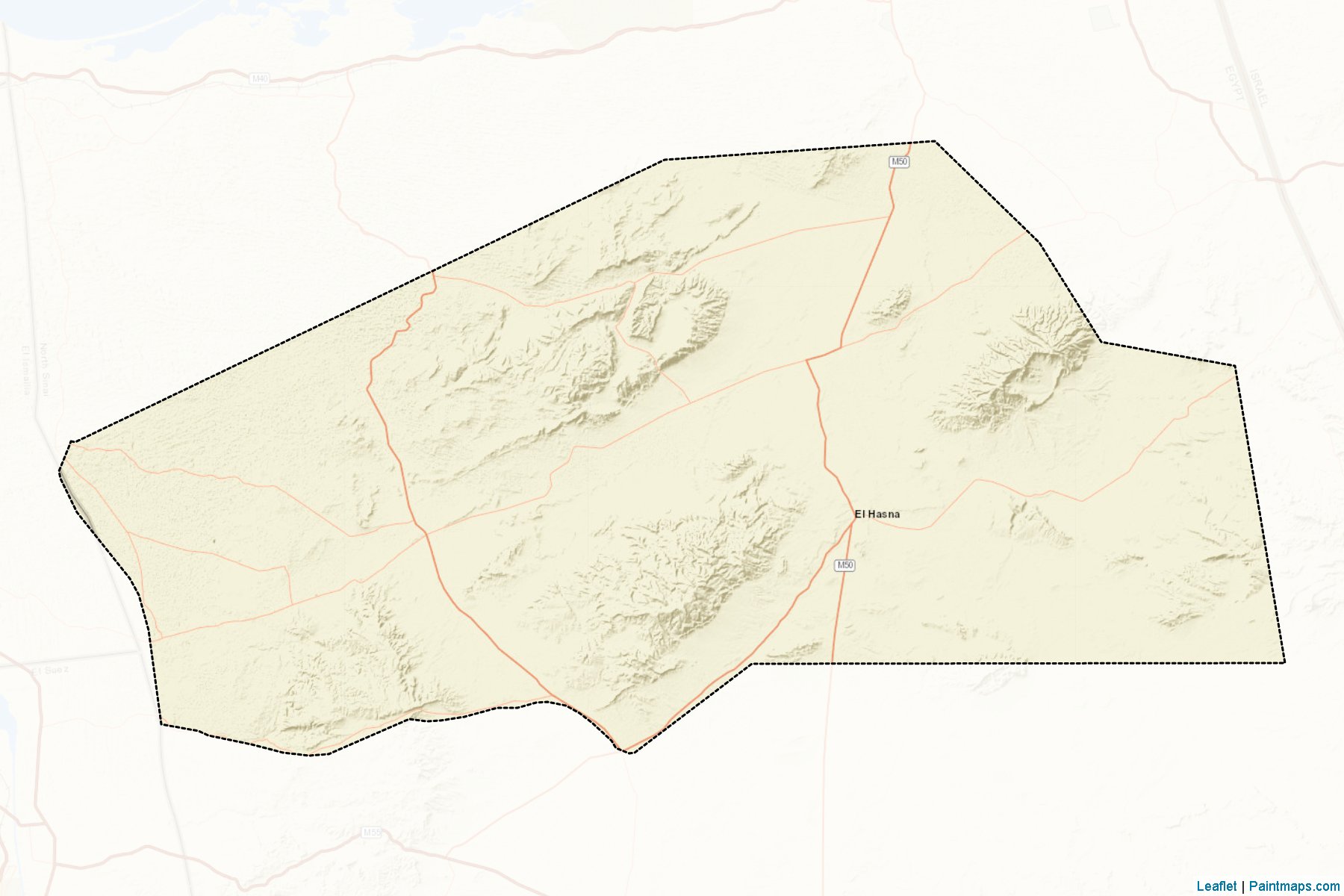 Muestras de recorte de mapas El-Hasanah (Shamal Sina')-2