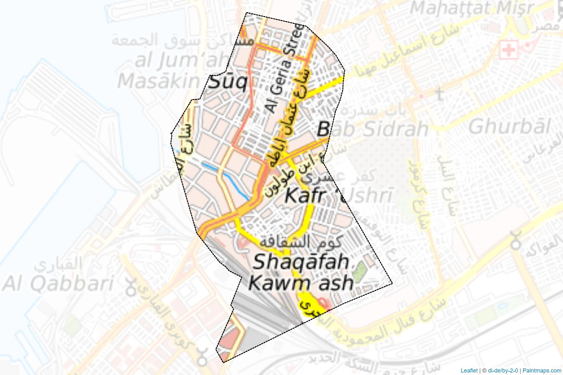 Muestras de recorte de mapas El-Labban (Al Iskandariyah)-1