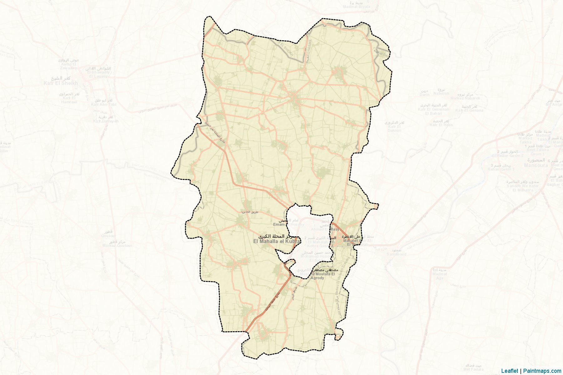 El-Mahallah El-Kobra (Gharbia) Map Cropping Samples-2