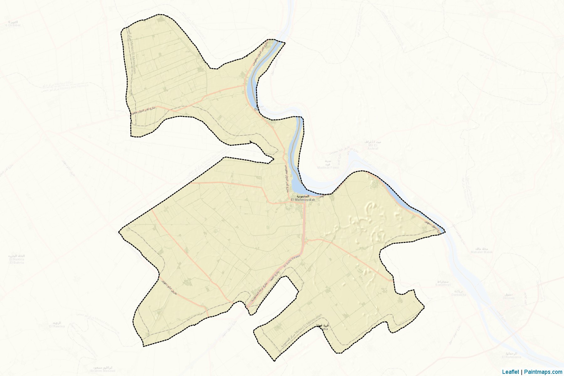 El-Mahmoudeyah (Beheira) Map Cropping Samples-2