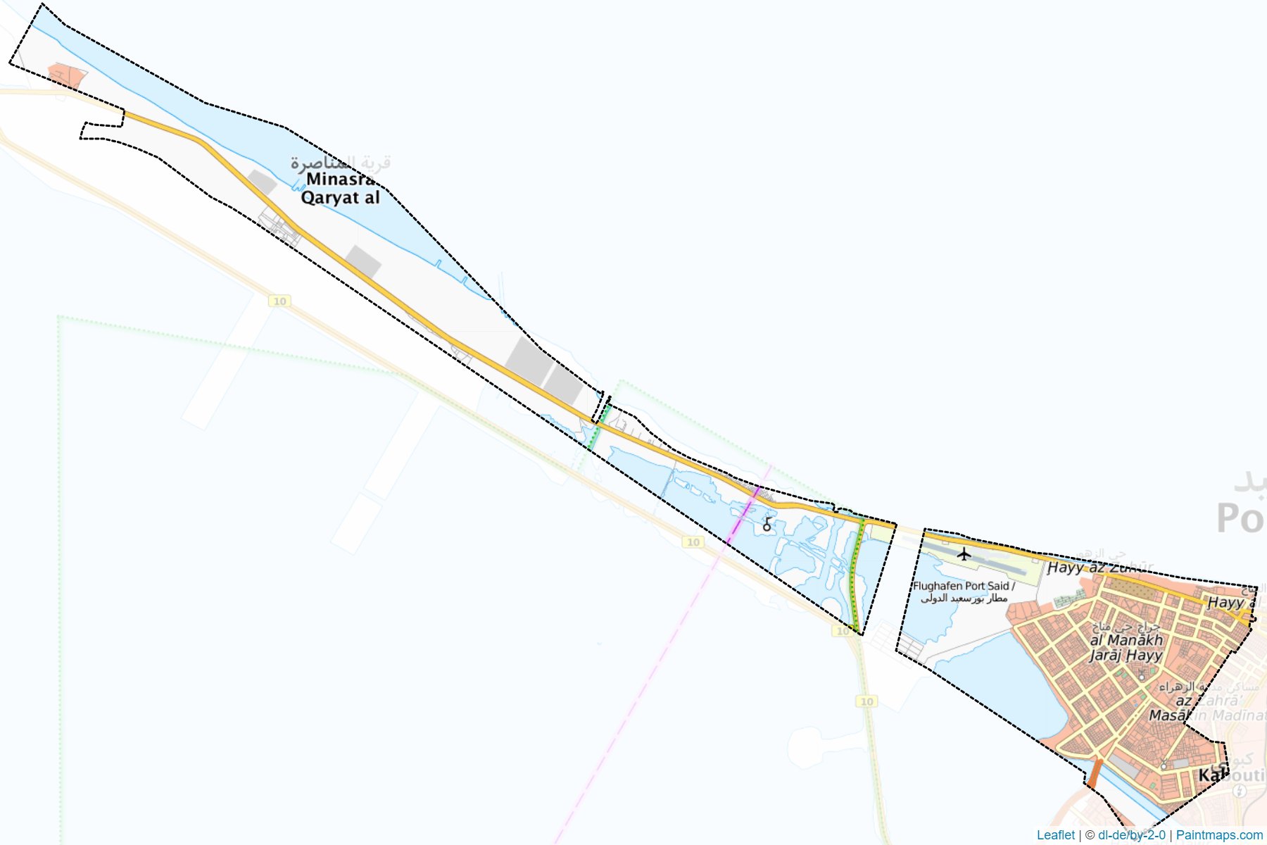 Muestras de recorte de mapas El-Manakh (Bur Sa`id)-1