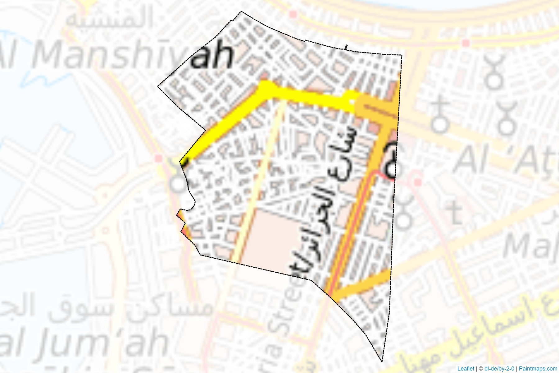 Muestras de recorte de mapas El-Mansheyah (Al Iskandariyah)-1