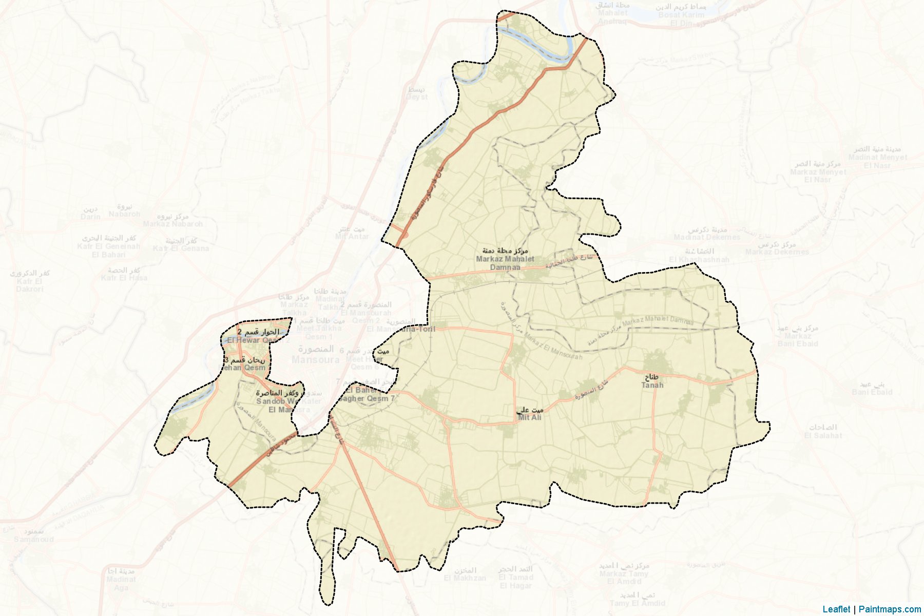 El-Mansourah (Dekahliye) Haritası Örnekleri-2