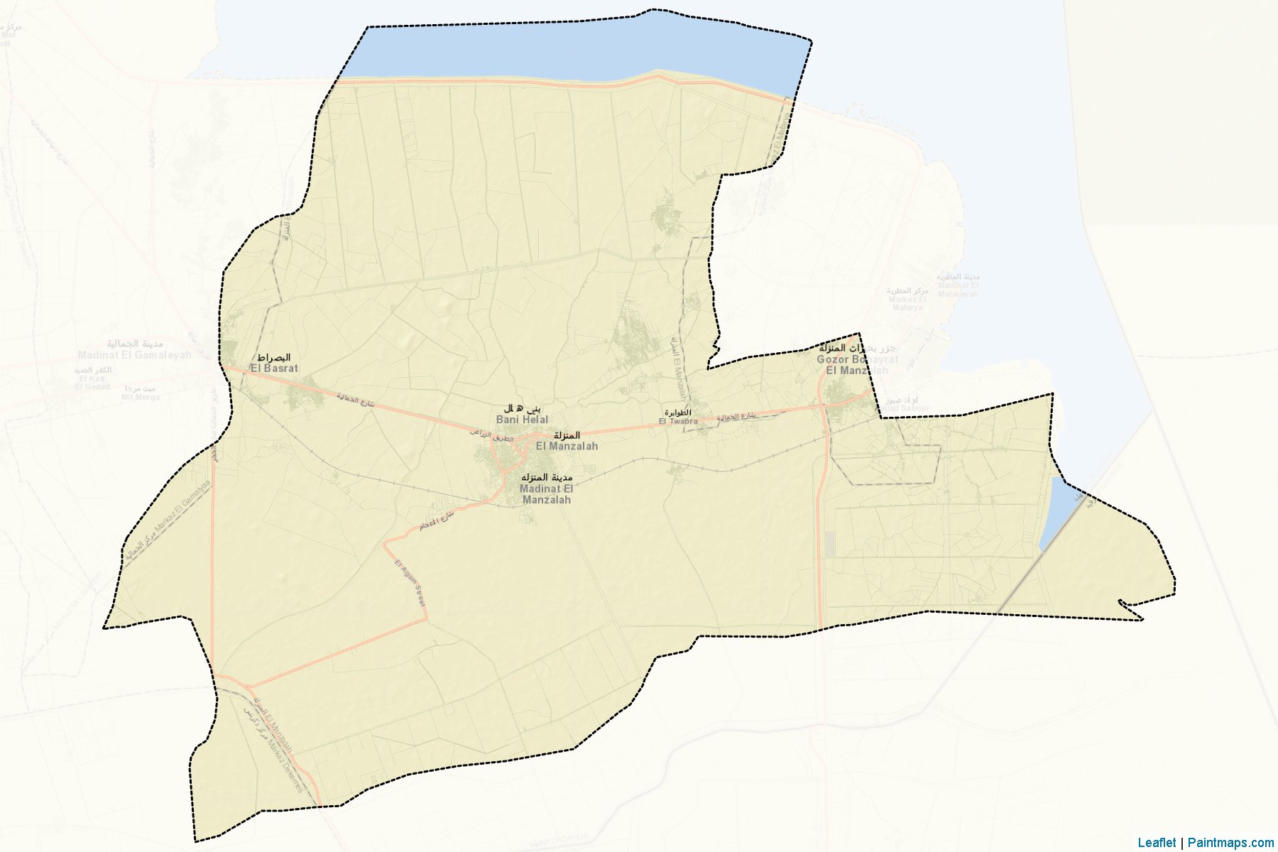 Muestras de recorte de mapas El-Manzalah (Ad Daqahliyah)-2