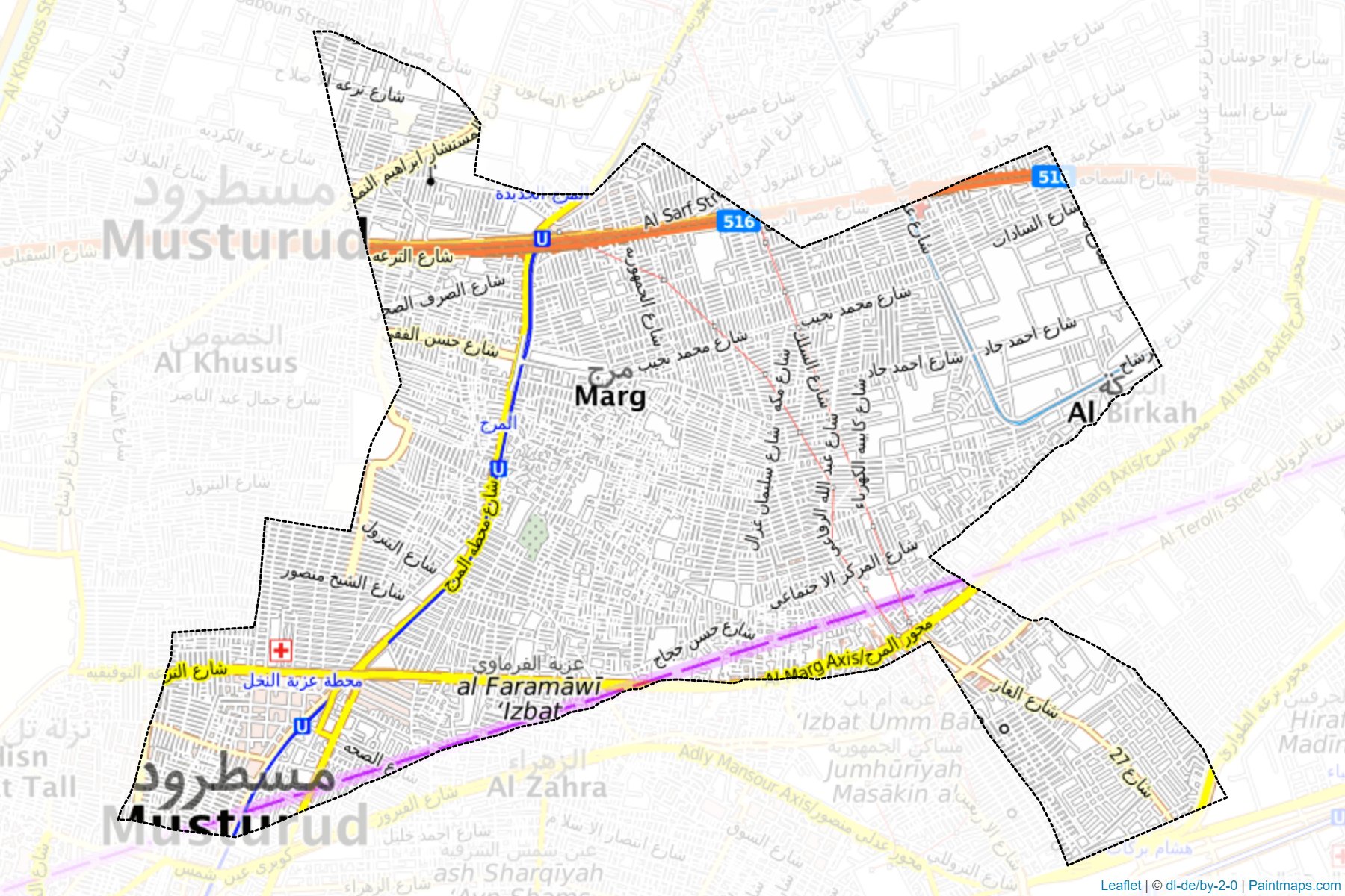 El-Marg (Kahire) Haritası Örnekleri-1