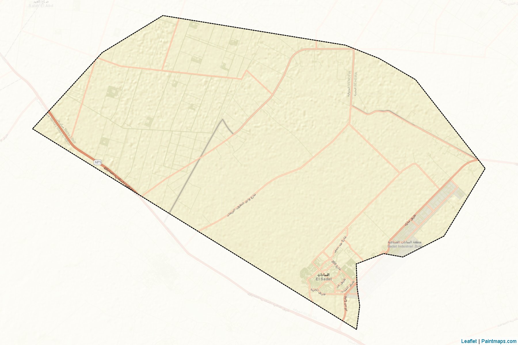 Muestras de recorte de mapas El-Nobareyah City (Al Buhayrah)-2