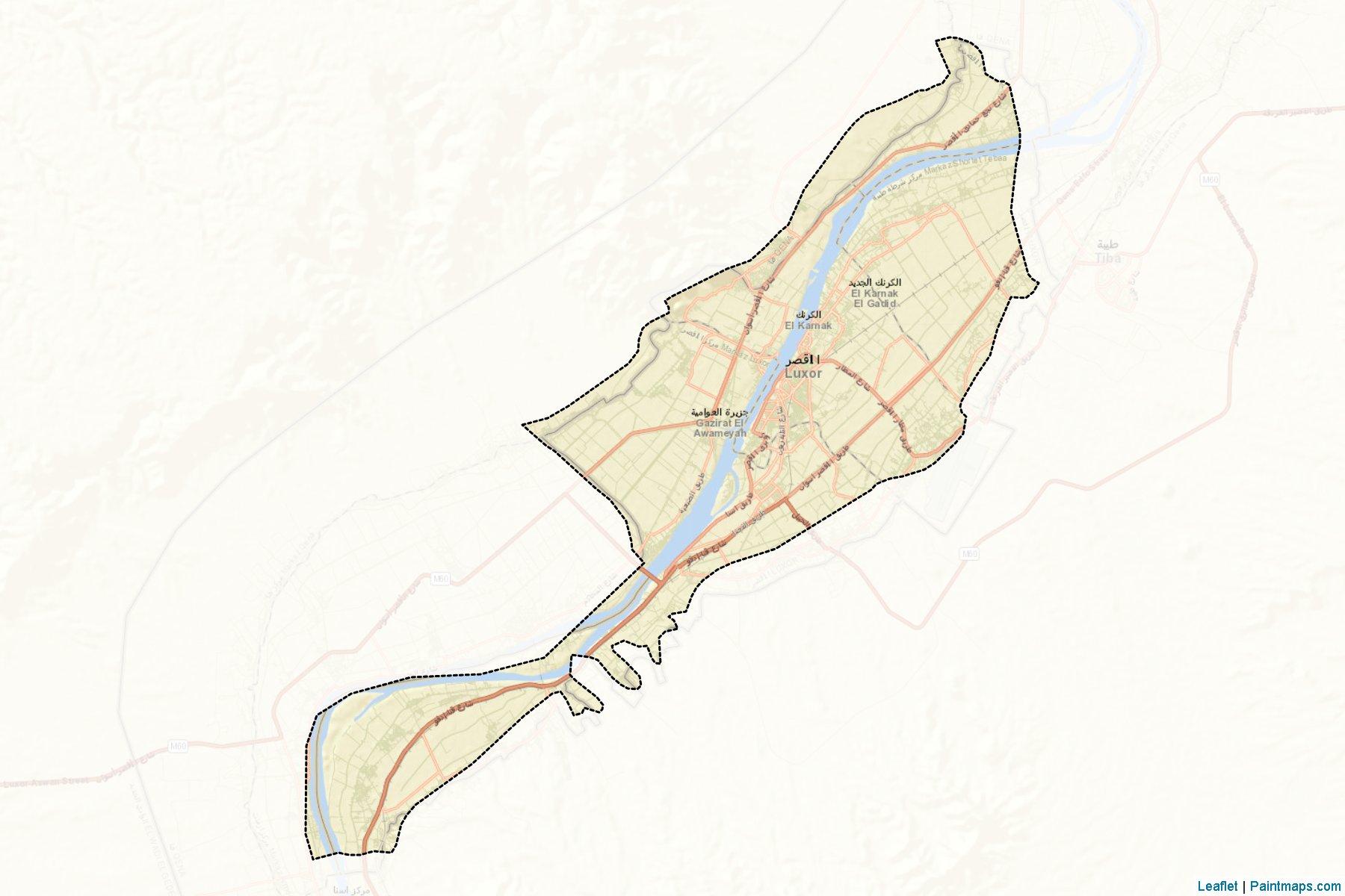 Muestras de recorte de mapas El-Oksor (Luxor)-2