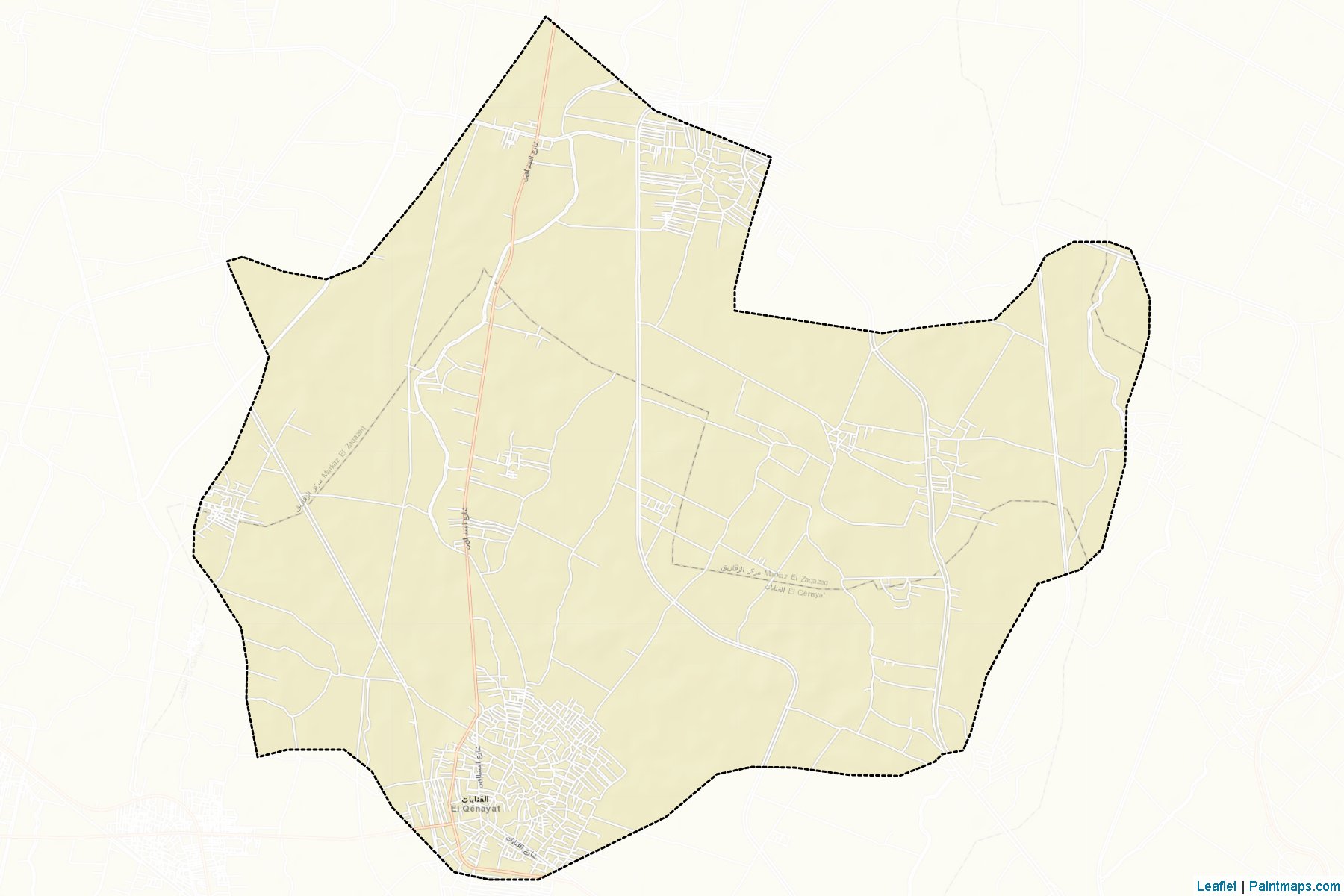 Muestras de recorte de mapas El-Qanayat (Ash Sharqiyah)-2