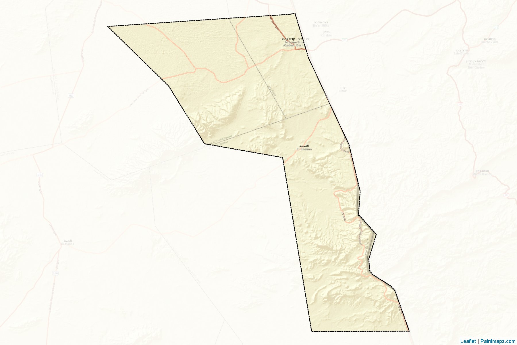 Muestras de recorte de mapas El-Qaseemah (Shamal Sina')-2