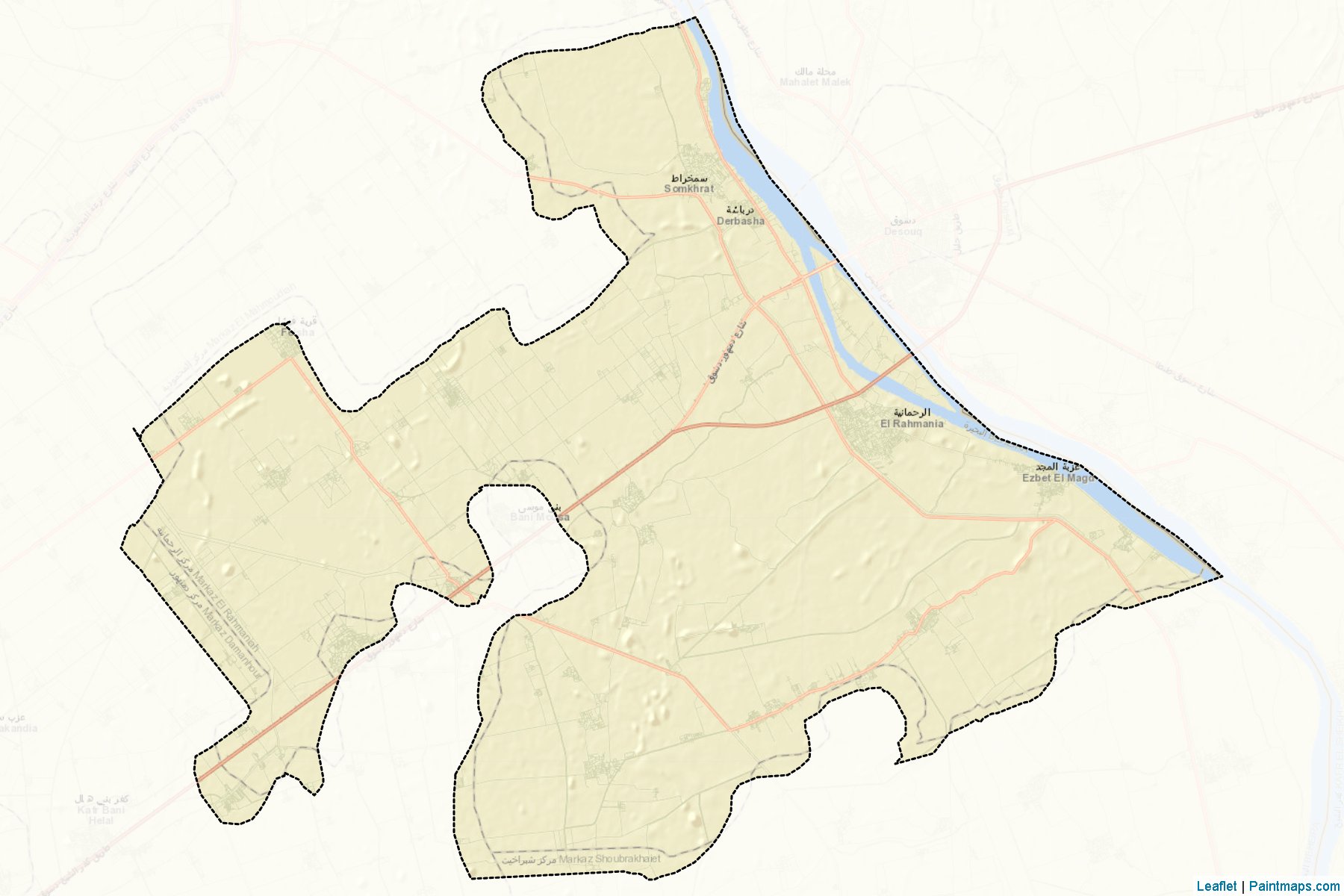 Muestras de recorte de mapas El-Rahmaneyah (Al Buhayrah)-2