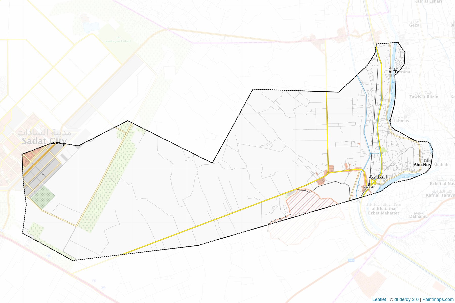 El-Sadat City (Beheira) Map Cropping Samples-1