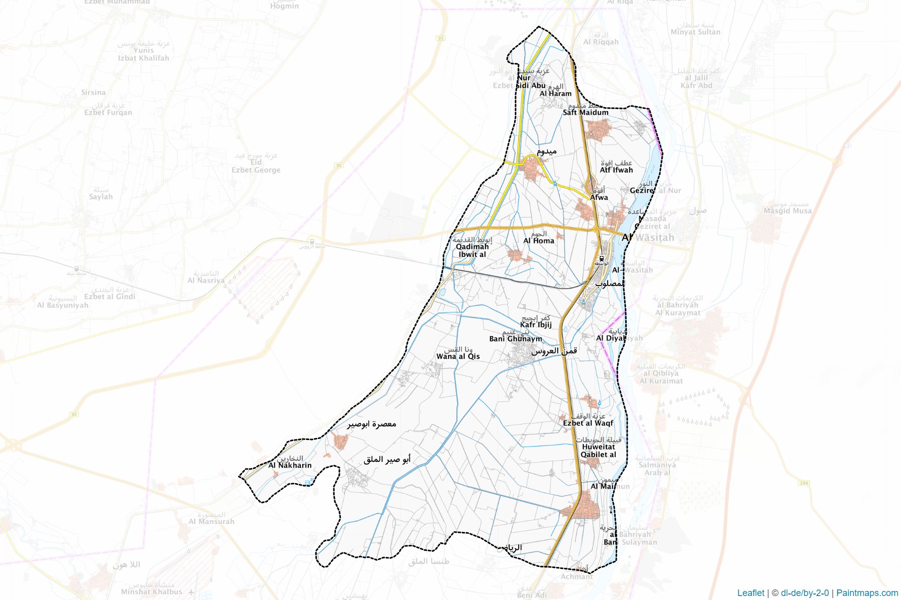 El-Wasty (Beni Süveyf) Haritası Örnekleri-1