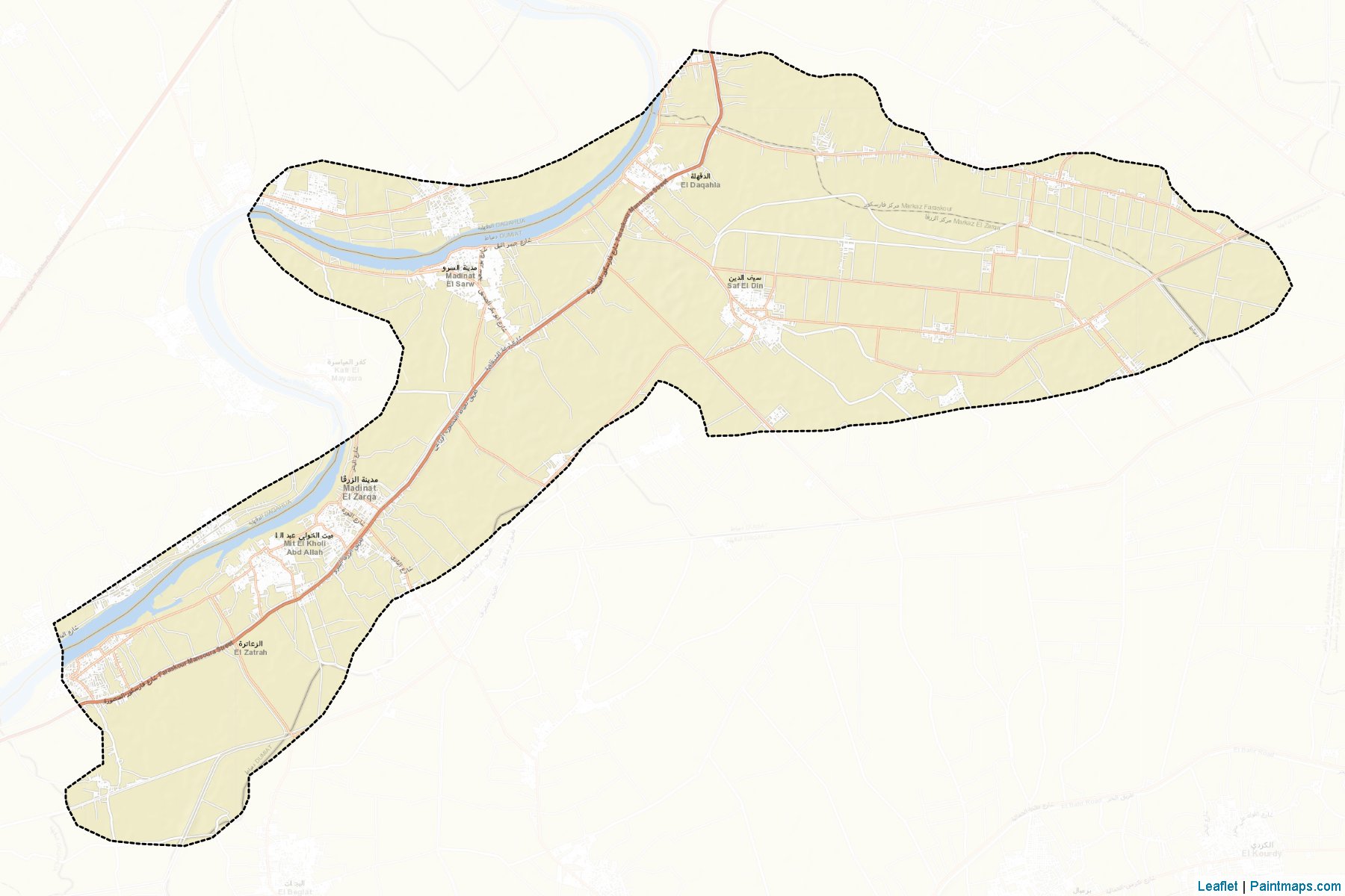 El-Zarqah (Dimyat) Haritası Örnekleri-2