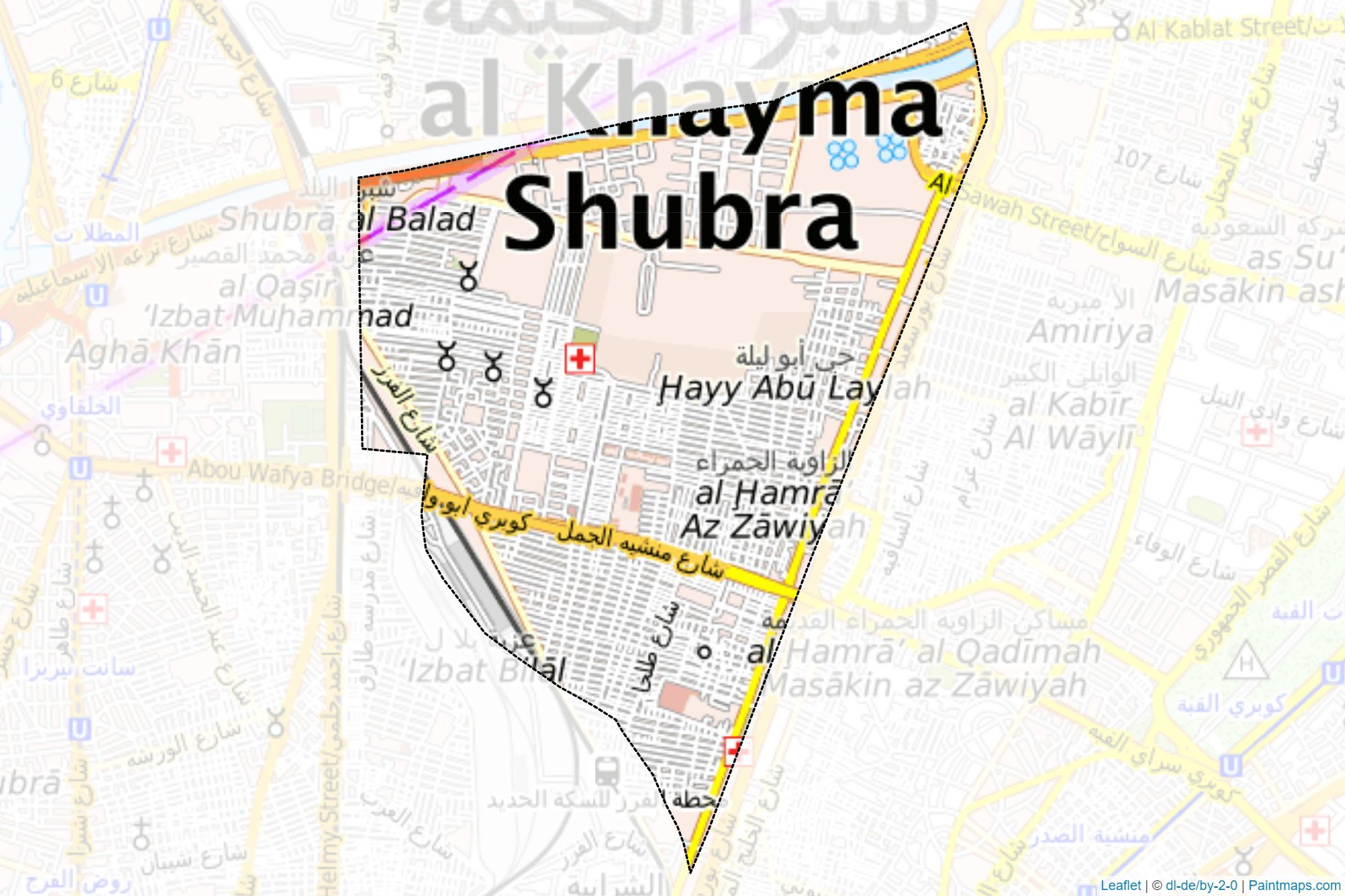 El-Zawyah El-Hamra (Cairo) Map Cropping Samples-1