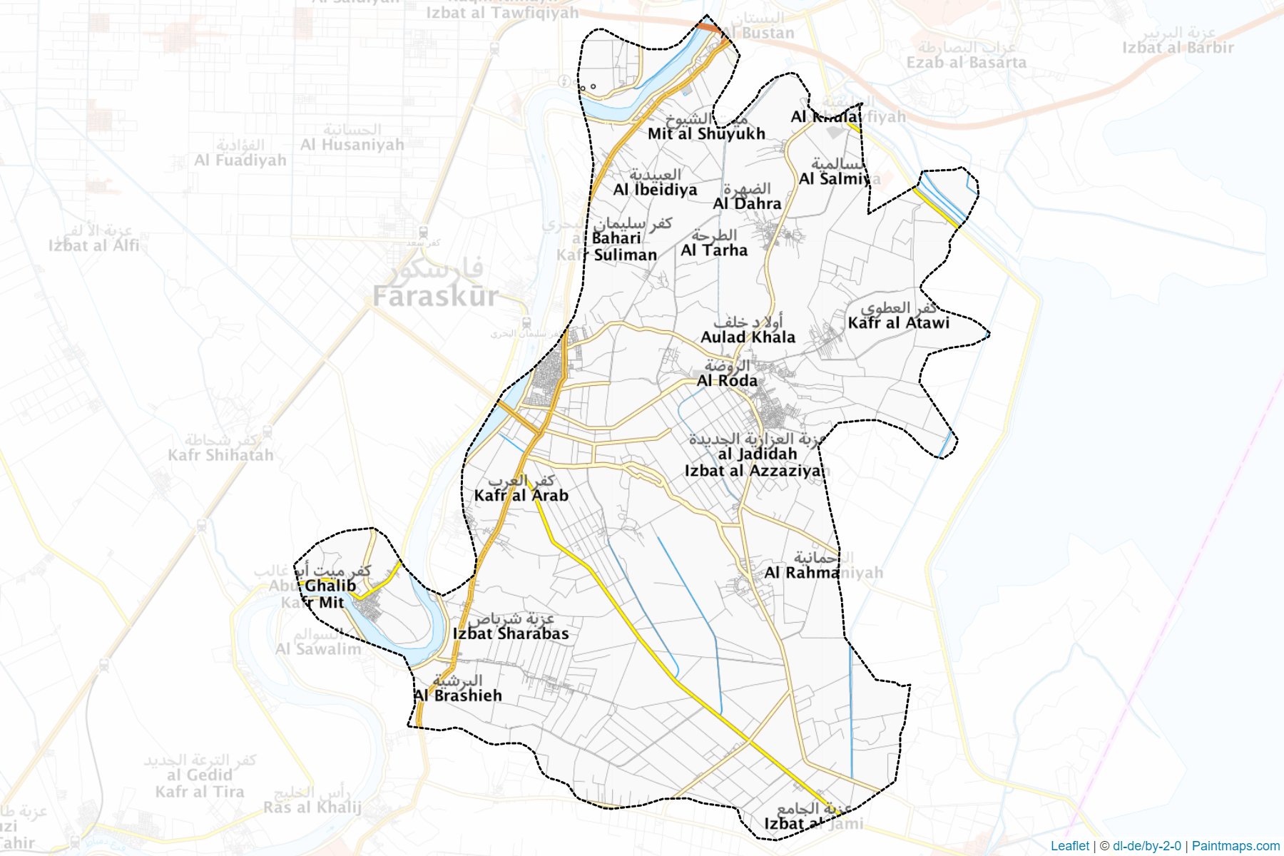 Farasko (Dimyat) Haritası Örnekleri-1