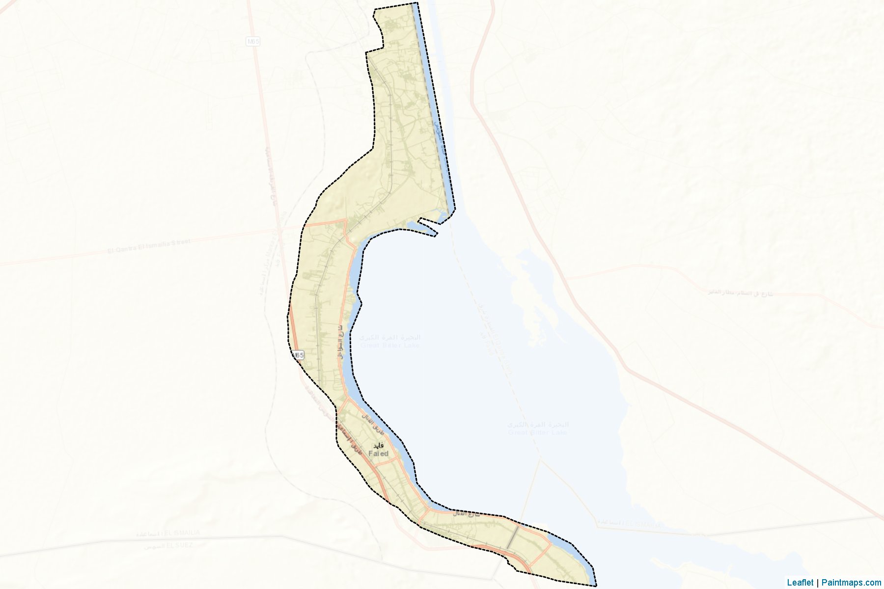 Muestras de recorte de mapas Fayed (Al Isma`iliyah)-2