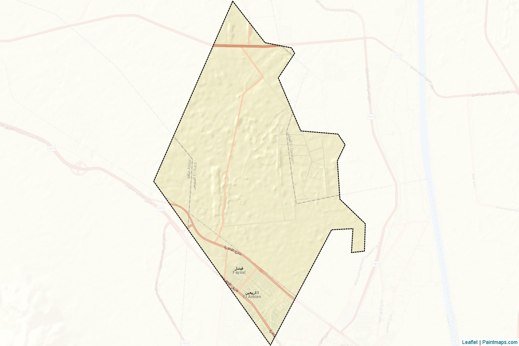 Muestras de recorte de mapas Feisal (As Suways)-2