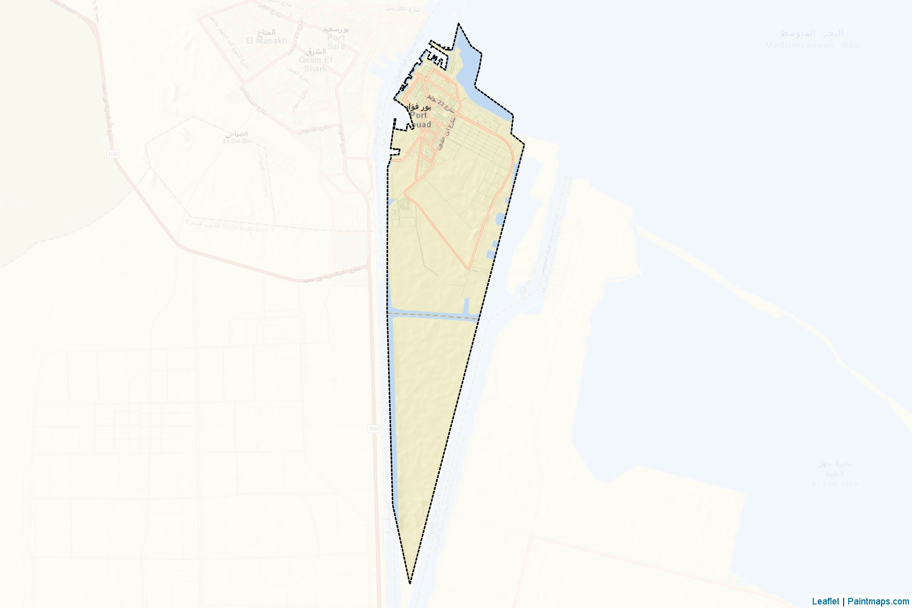 Fouad Port (Port Said) Map Cropping Samples-2