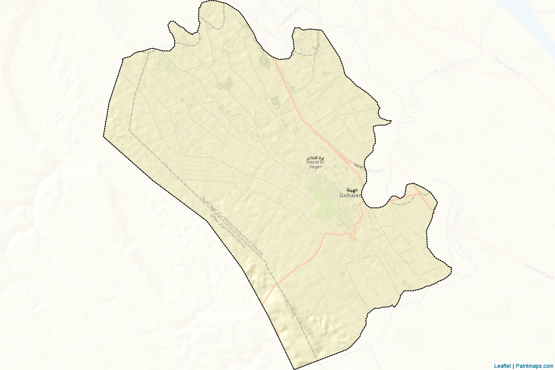 Gohaynah El-Gharbeyah (Sohag) Map Cropping Samples-2