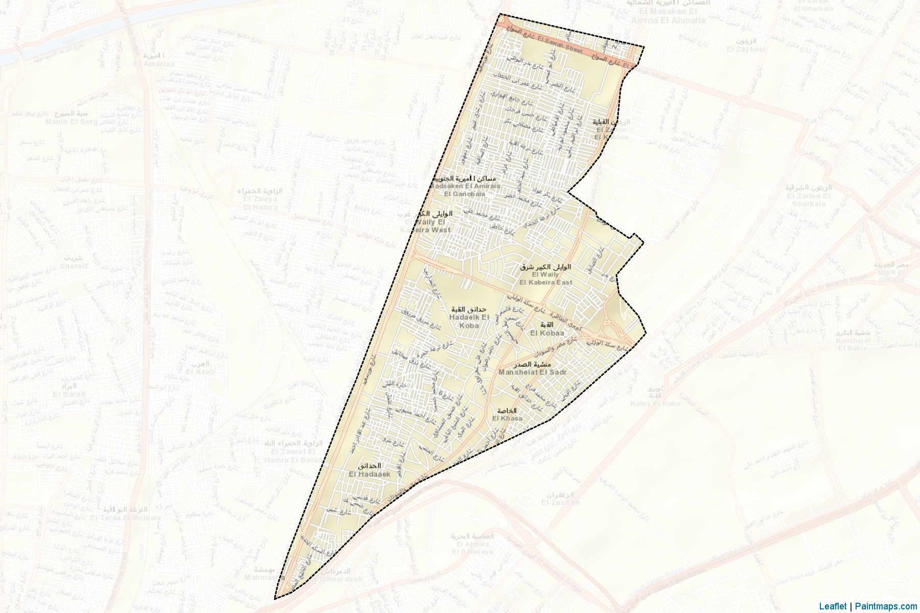 Hadayeq El-Qobbah (Cairo) Map Cropping Samples-2