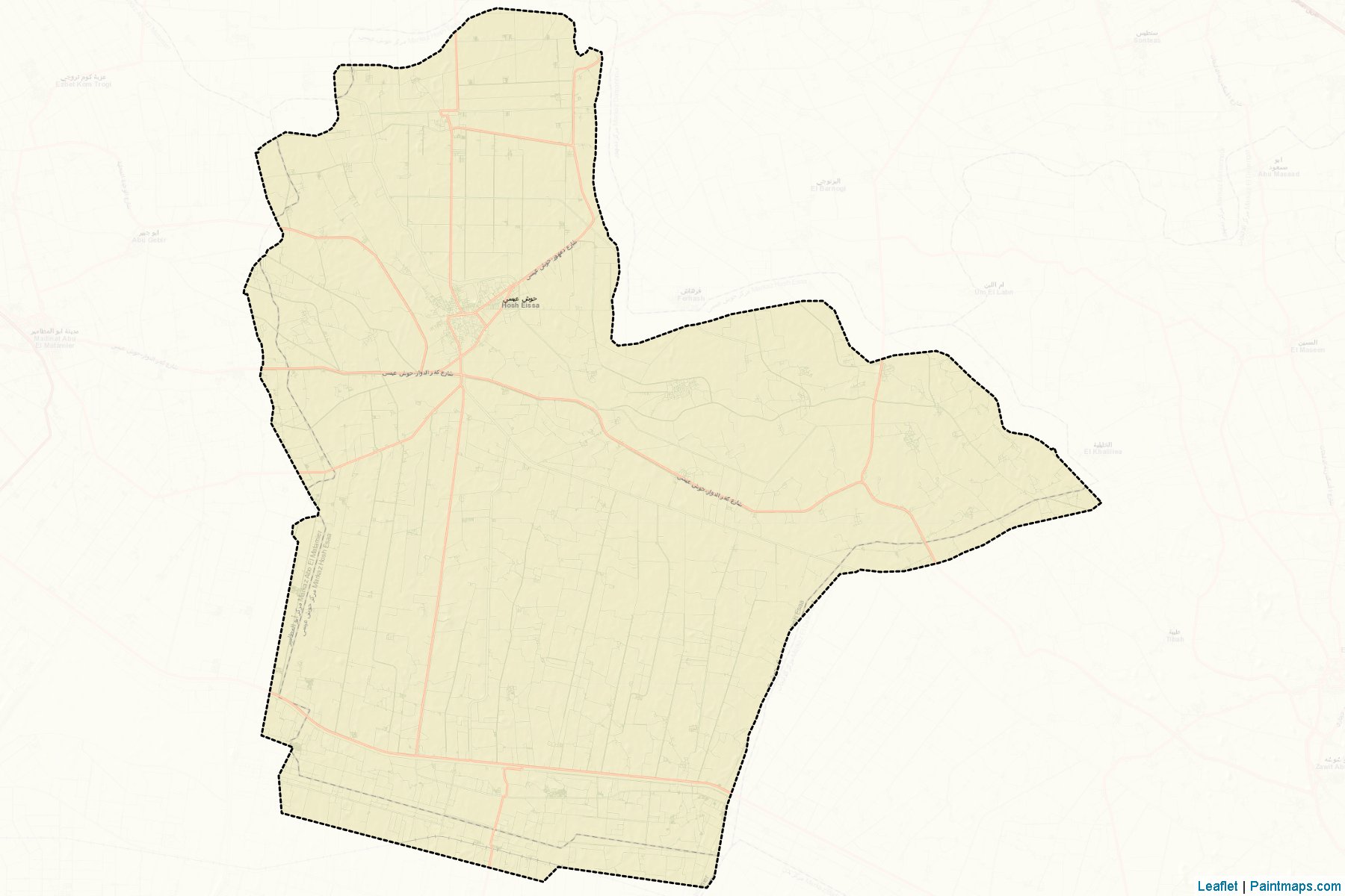 Muestras de recorte de mapas Housh Eisa (Al Buhayrah)-2