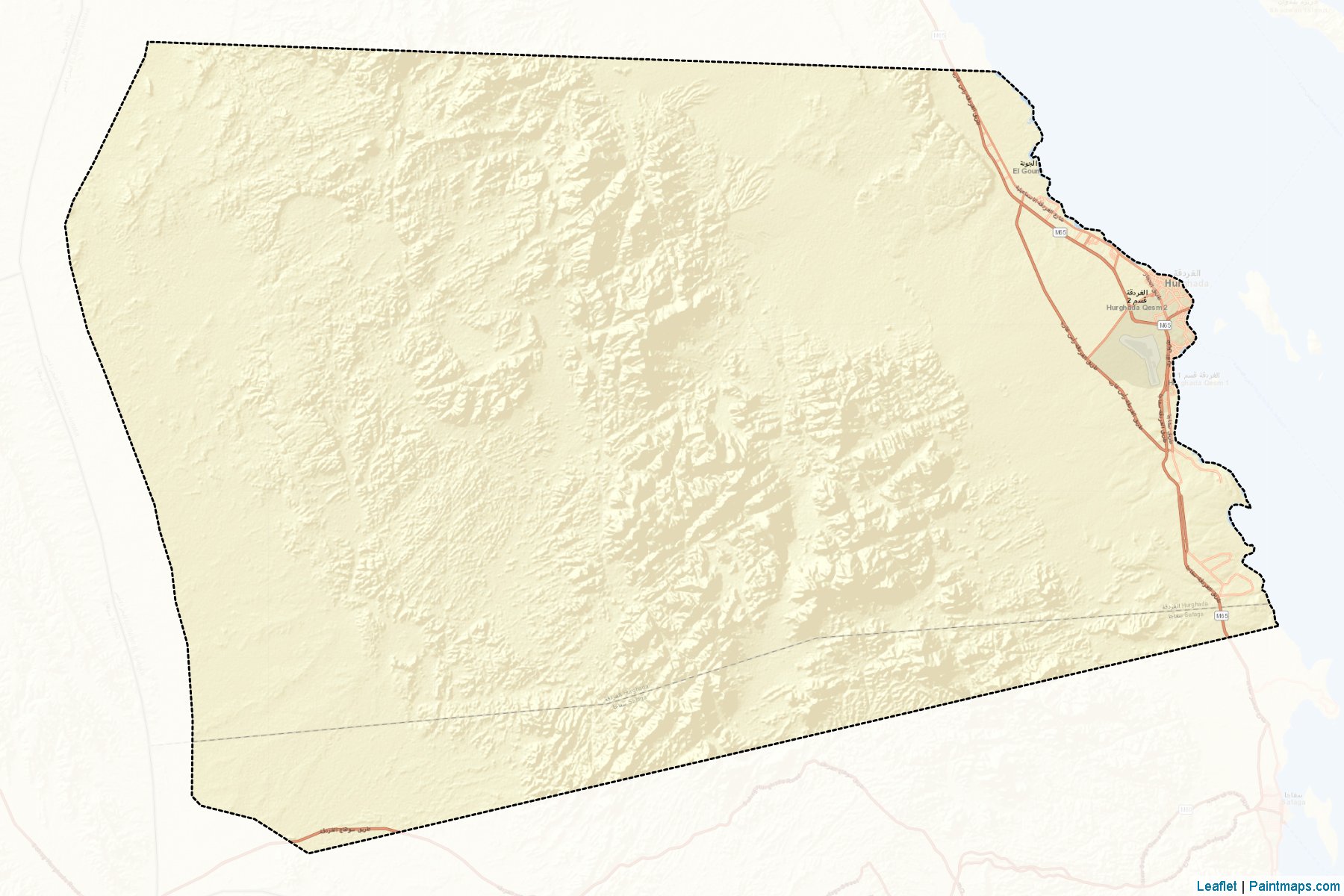 Hurghada (El Bahr El Ahmar) Map Cropping Samples-2