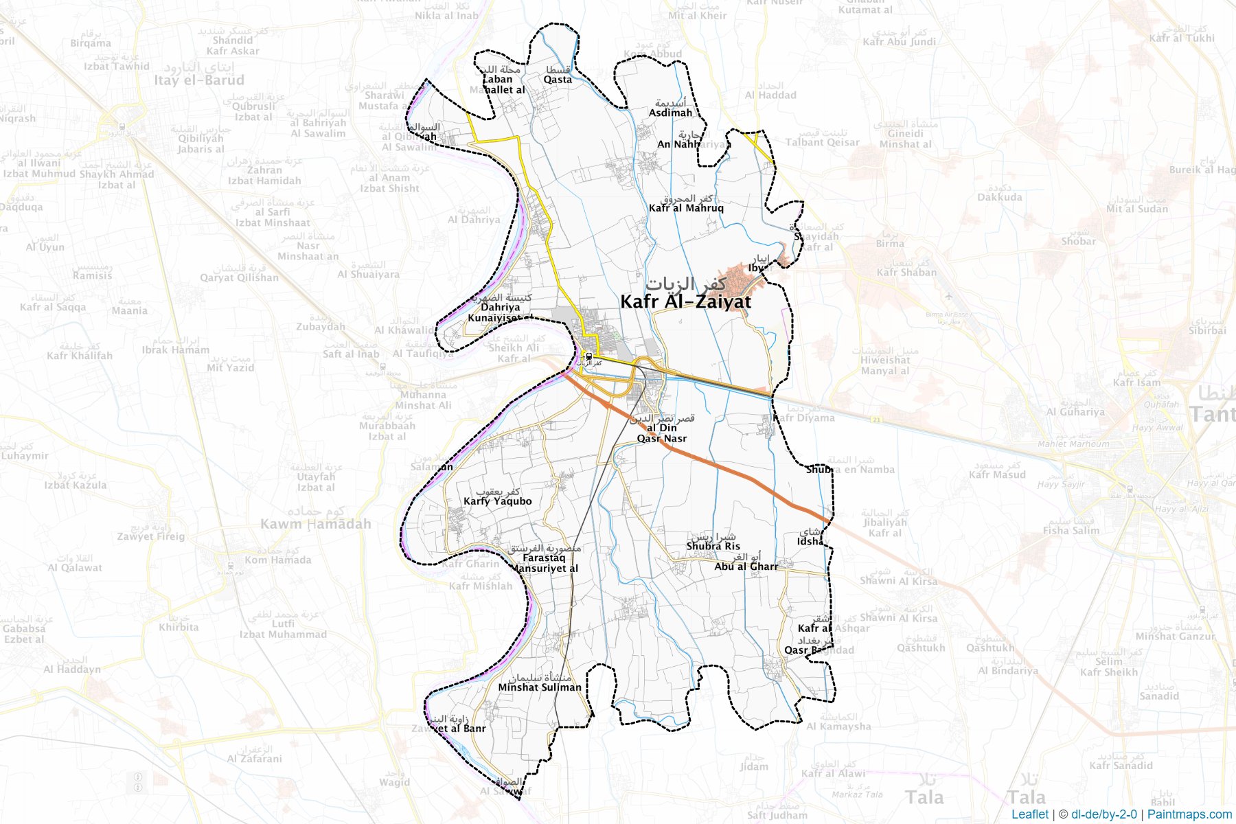 Kafr El-Zayyat (Garbiya) Haritası Örnekleri-1