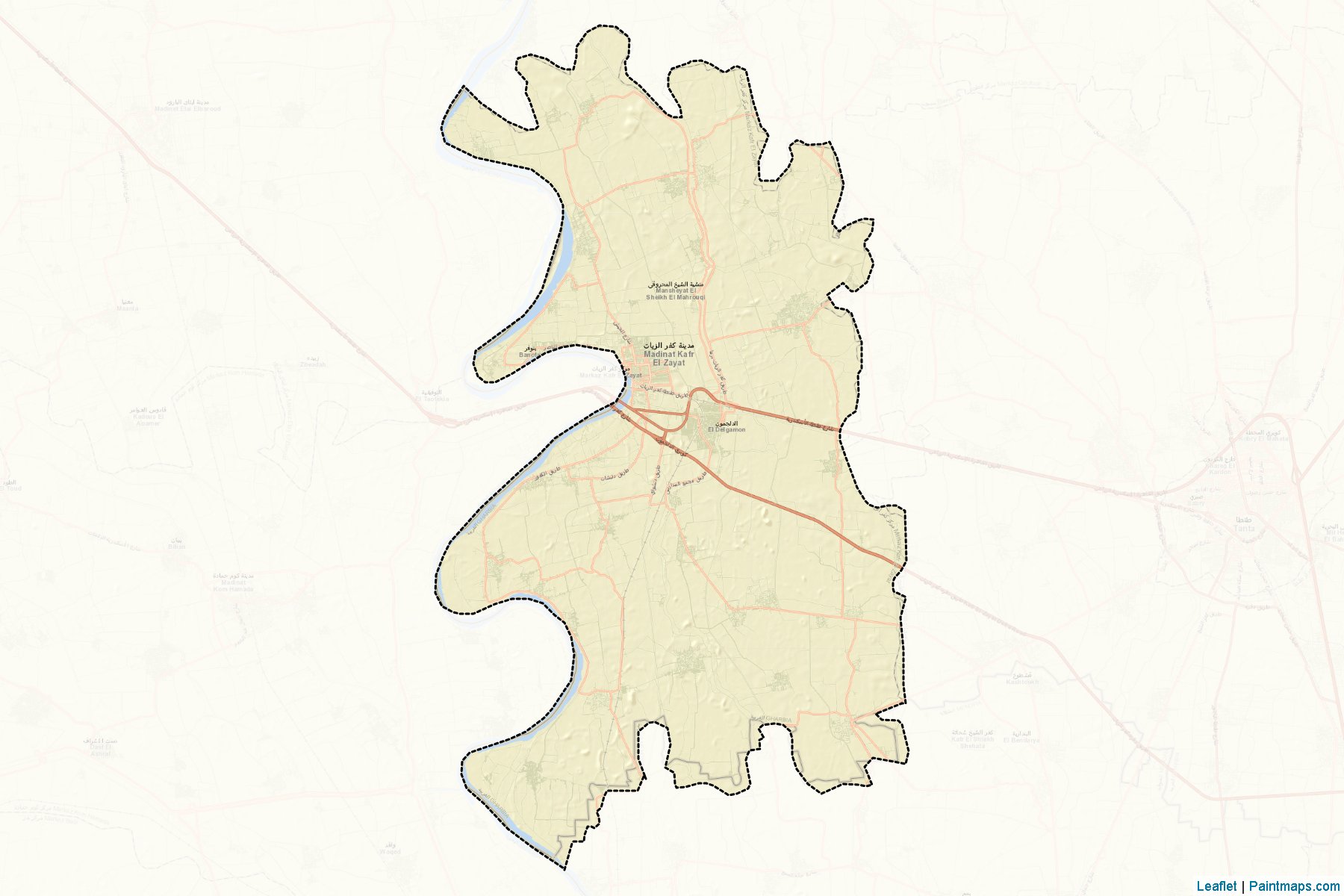 Kafr El-Zayyat (Garbiya) Haritası Örnekleri-2