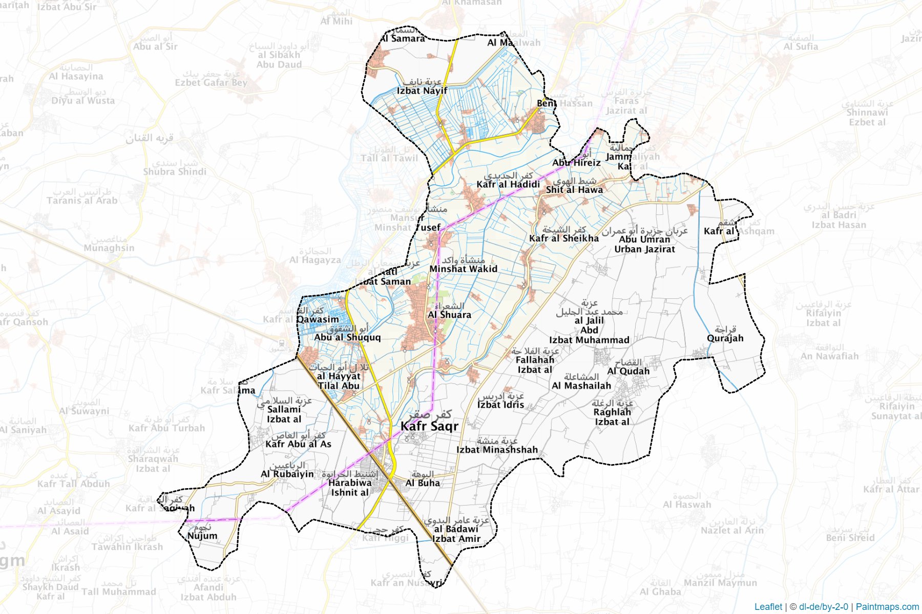 Kafr Saqr (Şarkiye) Haritası Örnekleri-1