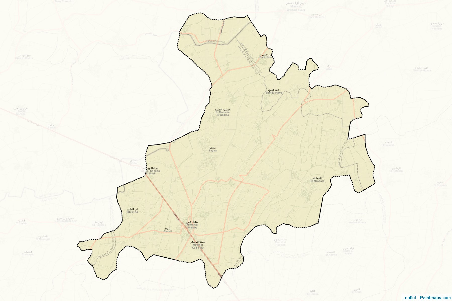 Kafr Saqr (Şarkiye) Haritası Örnekleri-2