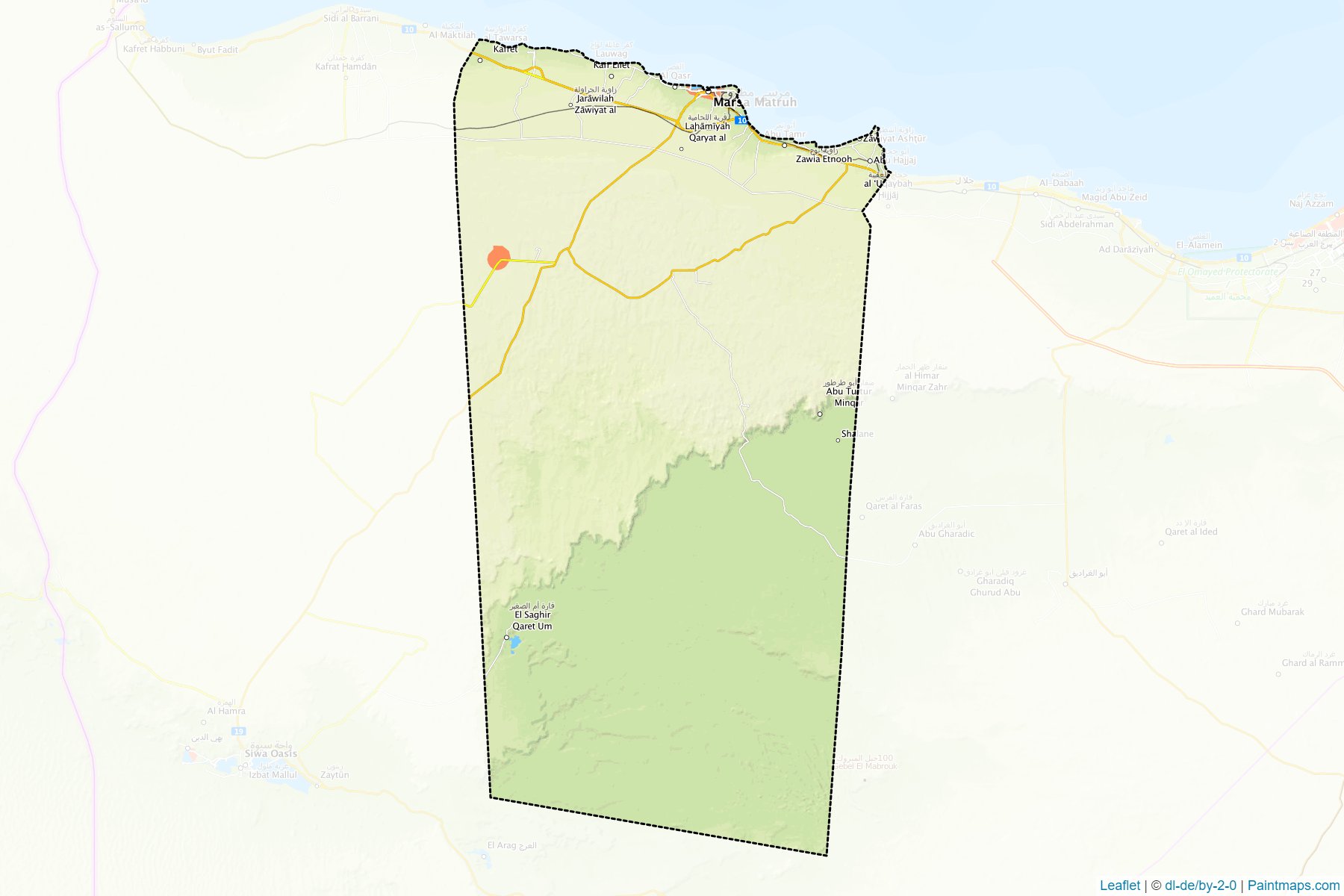 Marsa Matrooh (Matrouh) Map Cropping Samples-1