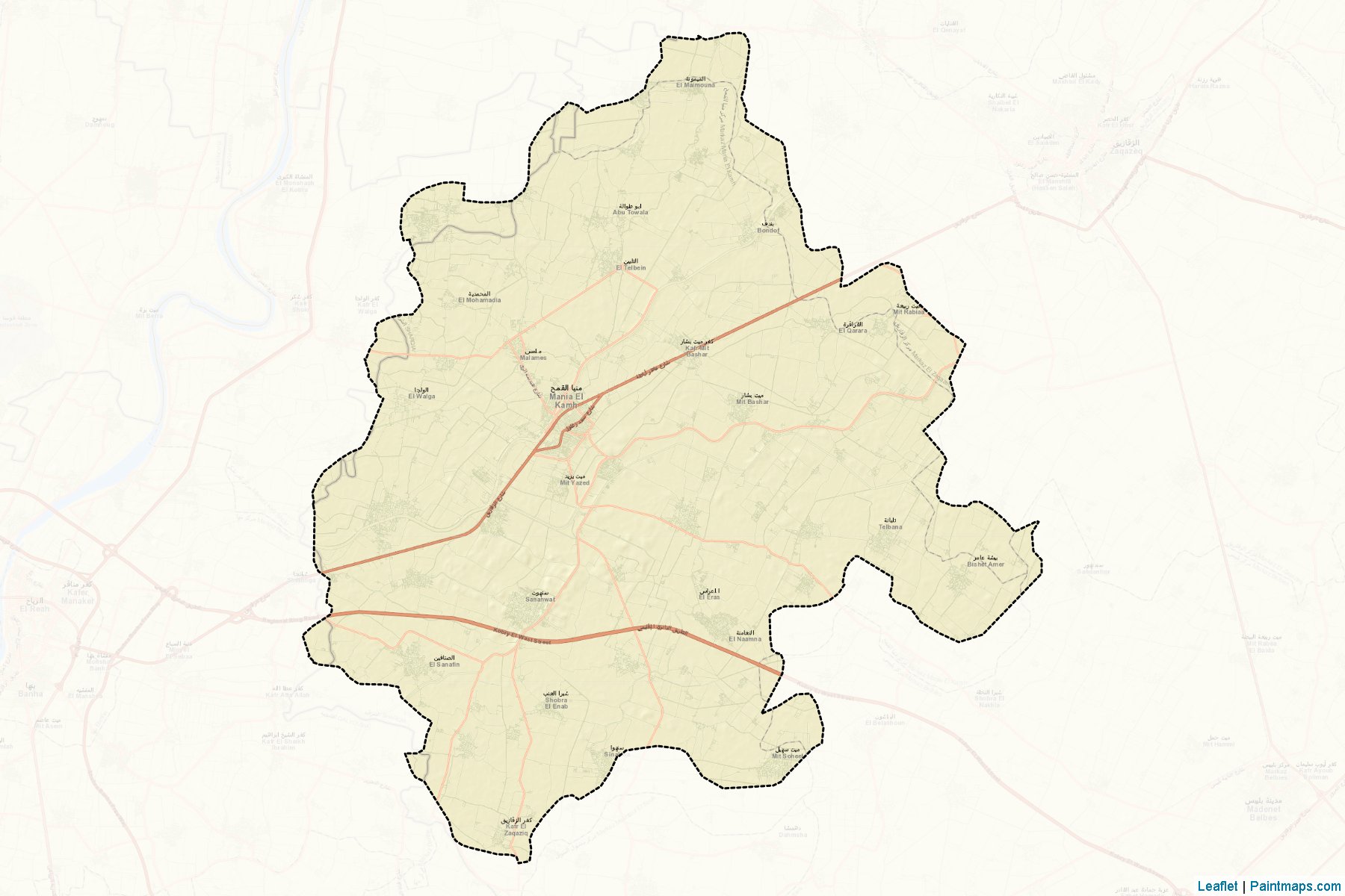 Menya El-Qamh (Şarkiye) Haritası Örnekleri-2