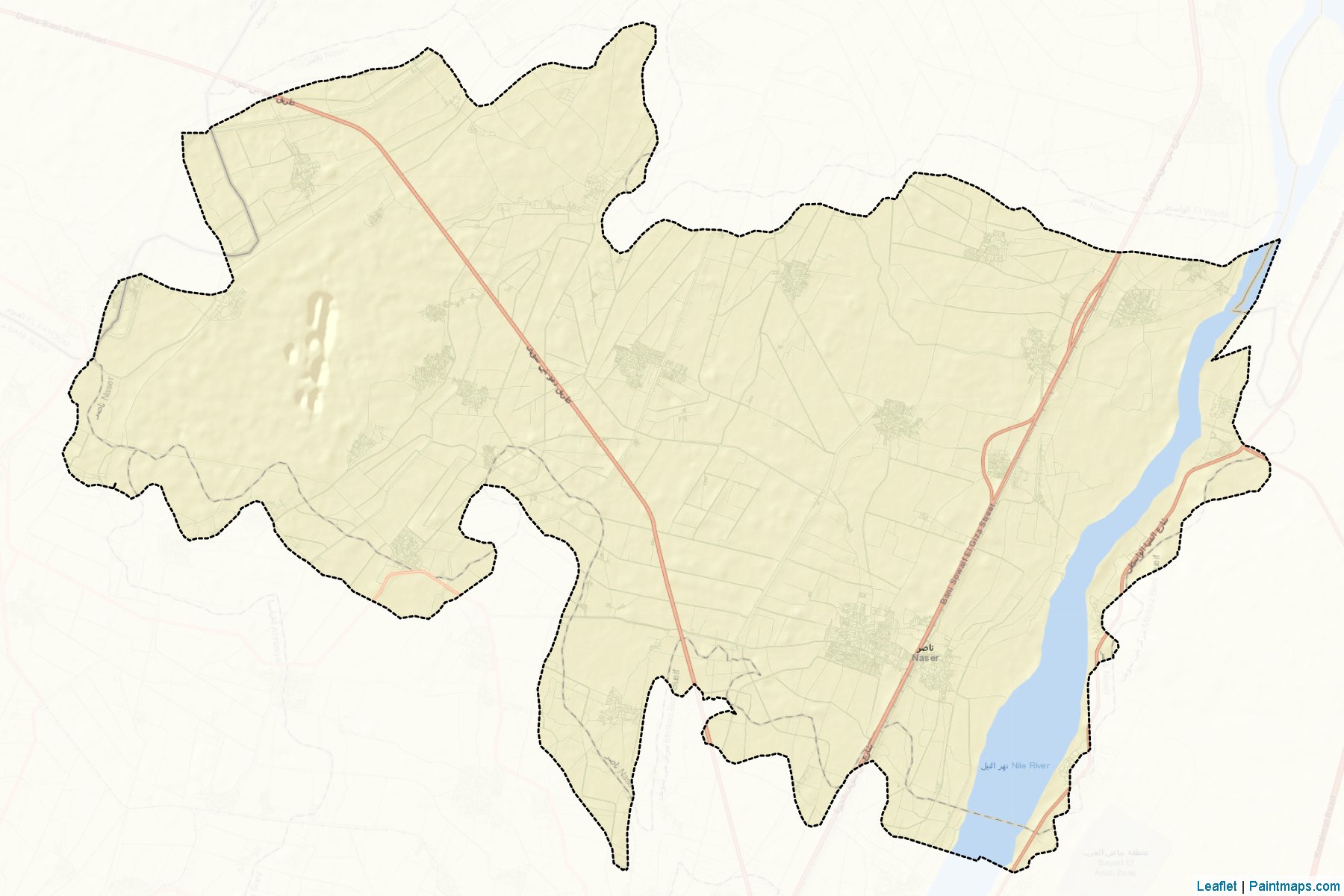 Muestras de recorte de mapas Naser (Bani Suwayf)-2