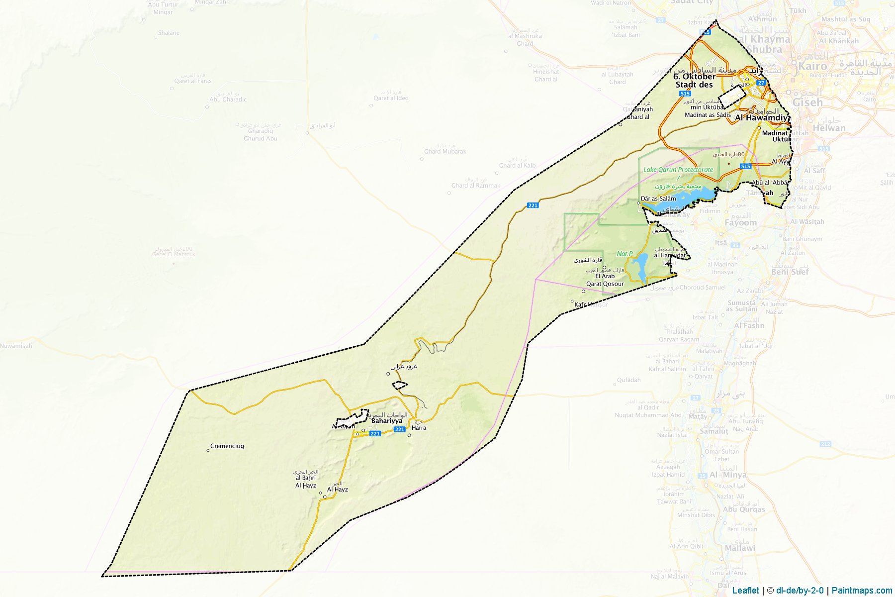 Muestras de recorte de mapas  (Al Jizah)-1