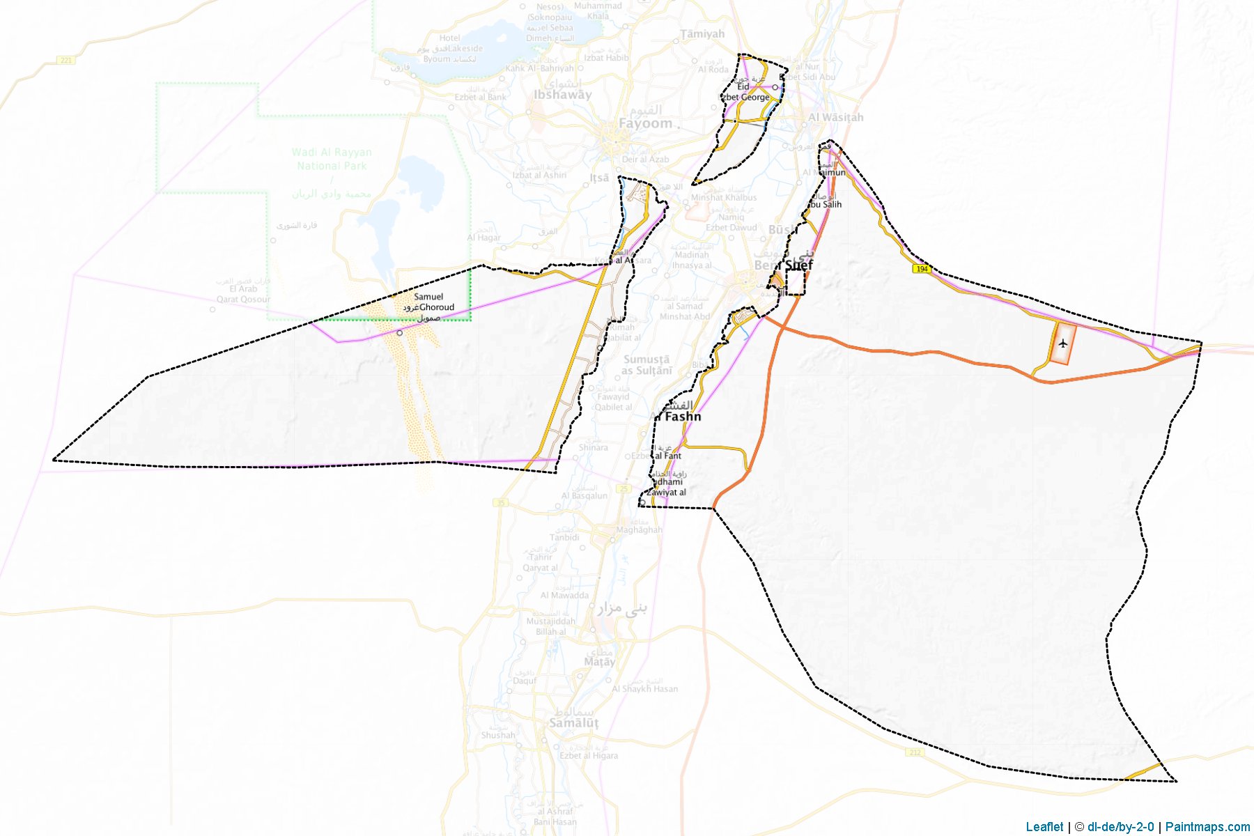 Muestras de recorte de mapas  (Al Bahr al Ahmar)-1