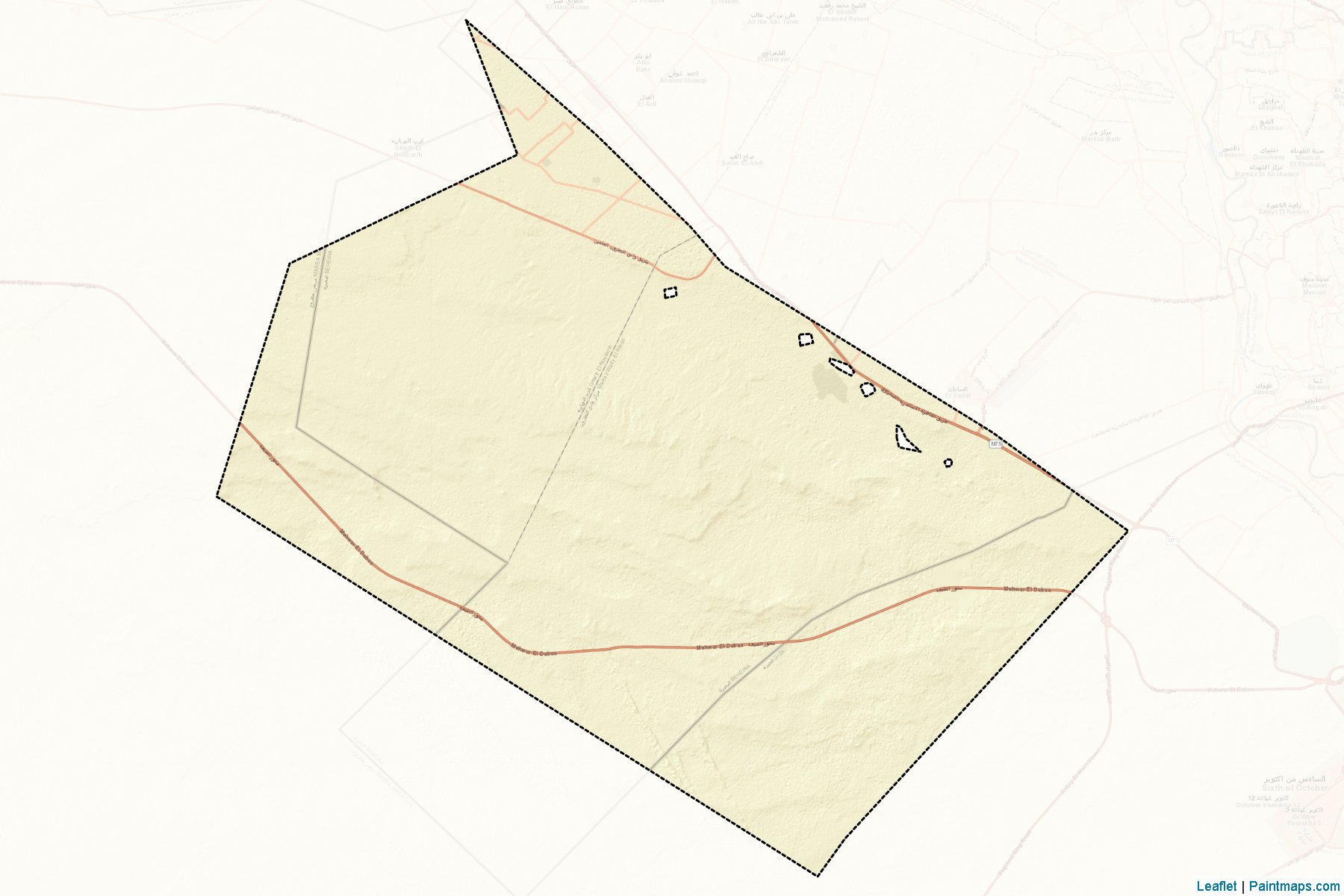 Muestras de recorte de mapas  (Al Buhayrah)-2