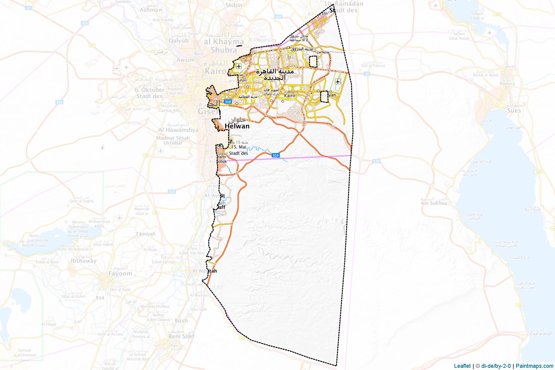 Muestras de recorte de mapas  (Al Qahirah)-1