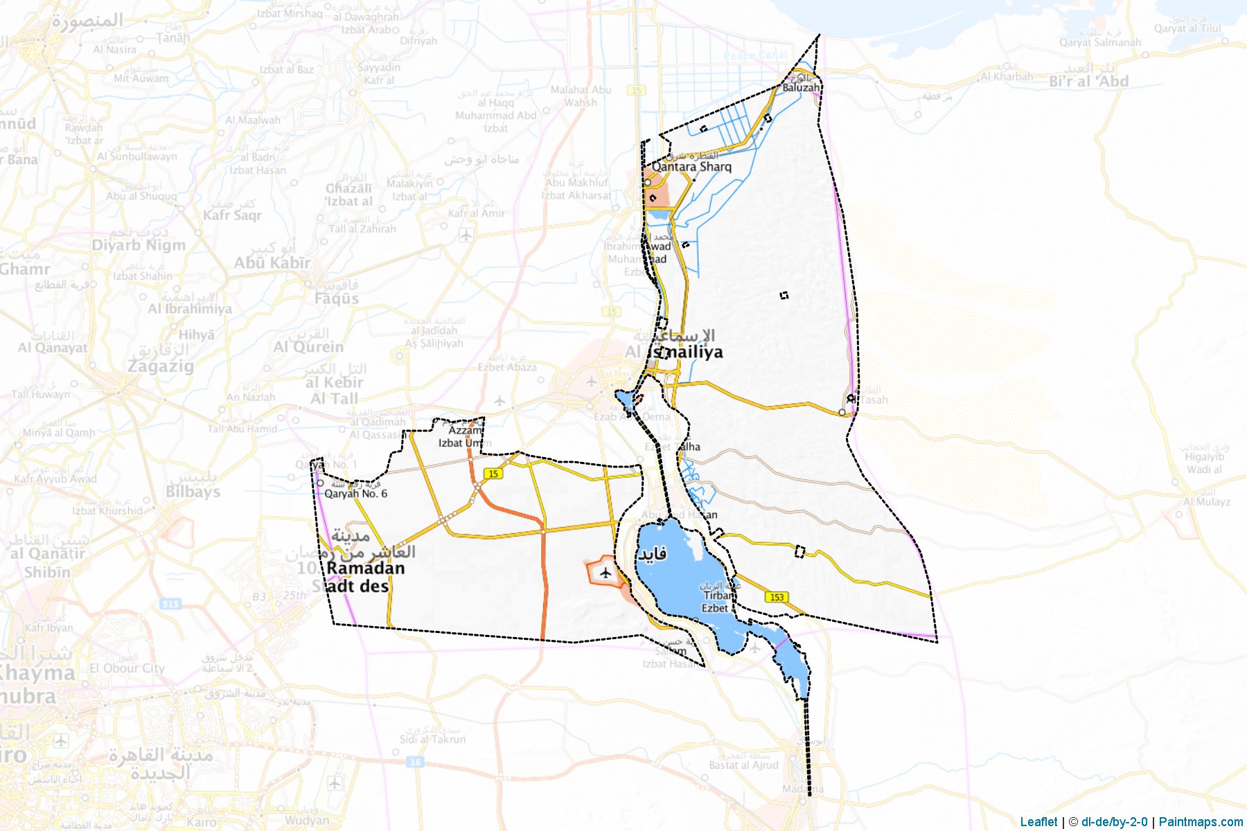 Muestras de recorte de mapas  (Al Isma`iliyah)-1