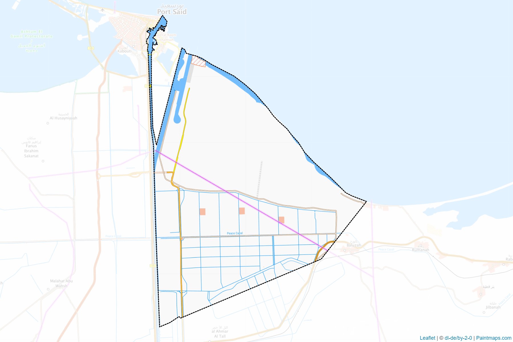 Mubarak - Sharq at-Tafri'tah (Port Said) Haritası Örnekleri-1