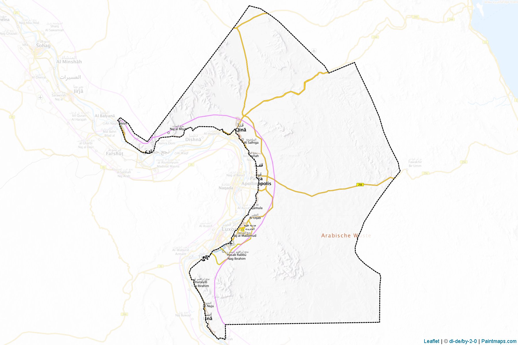 Muestras de recorte de mapas  (Al Bahr al Ahmar)-1