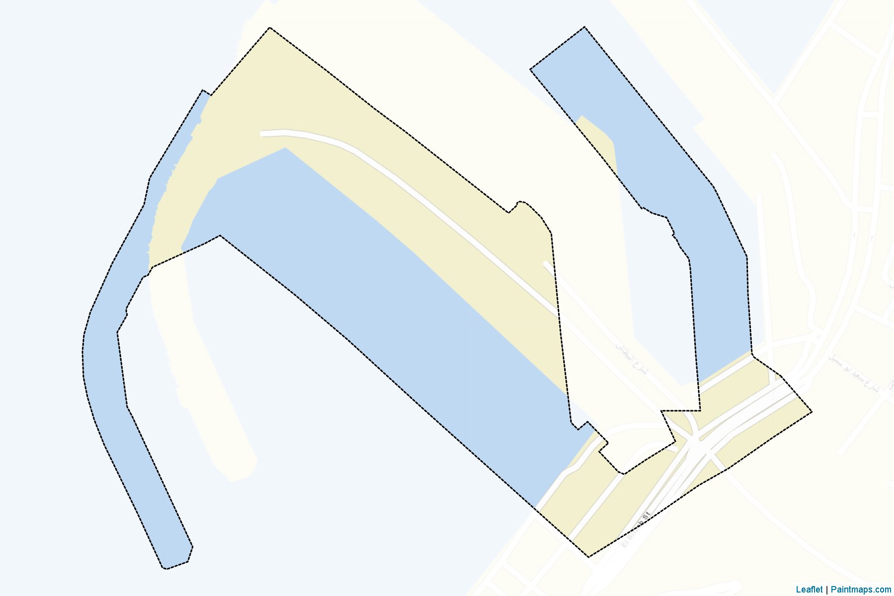 Muestras de recorte de mapas Police station of Alexandria Port (Al Iskandariyah)-2