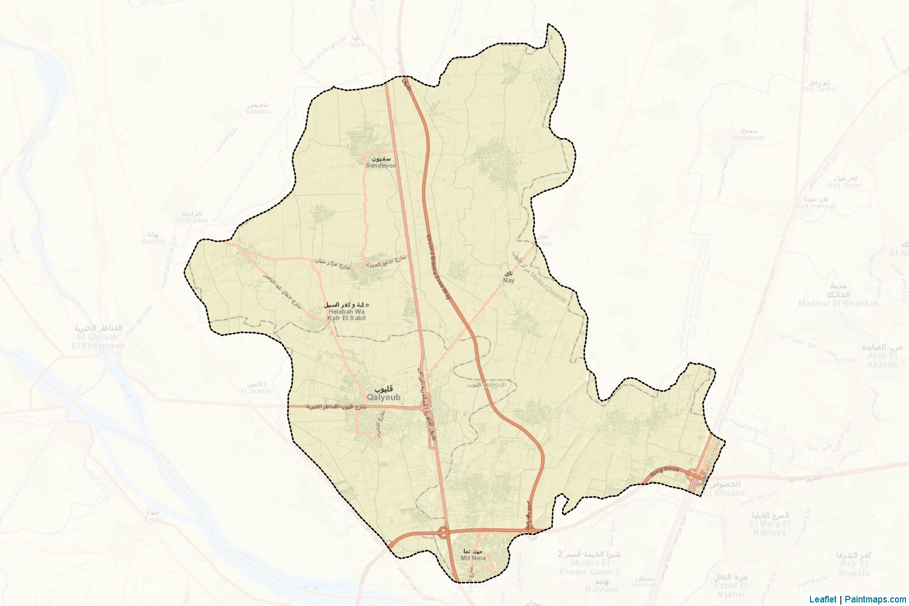 Qalyoub (Qalubia) Map Cropping Samples-2