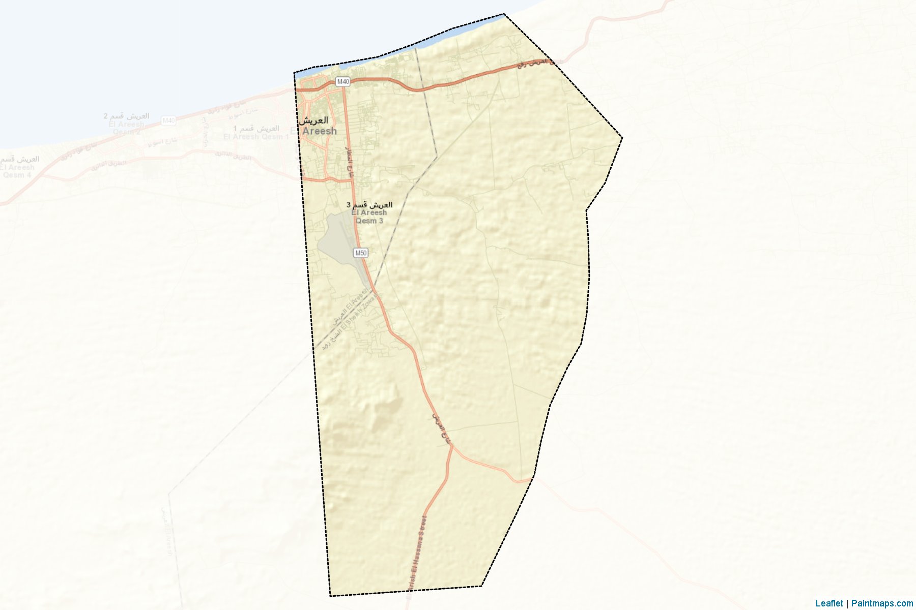 Muestras de recorte de mapas Rabe' El-Areesh (Shamal Sina')-2