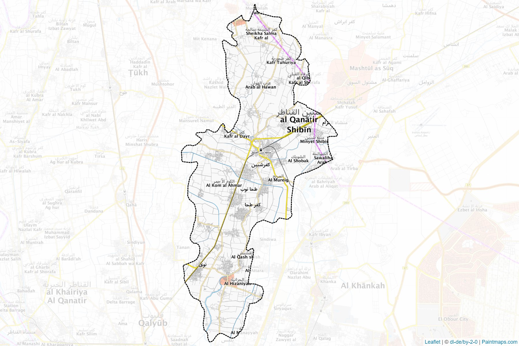 Shebeen El-Qanater (Kalyubiye) Haritası Örnekleri-1