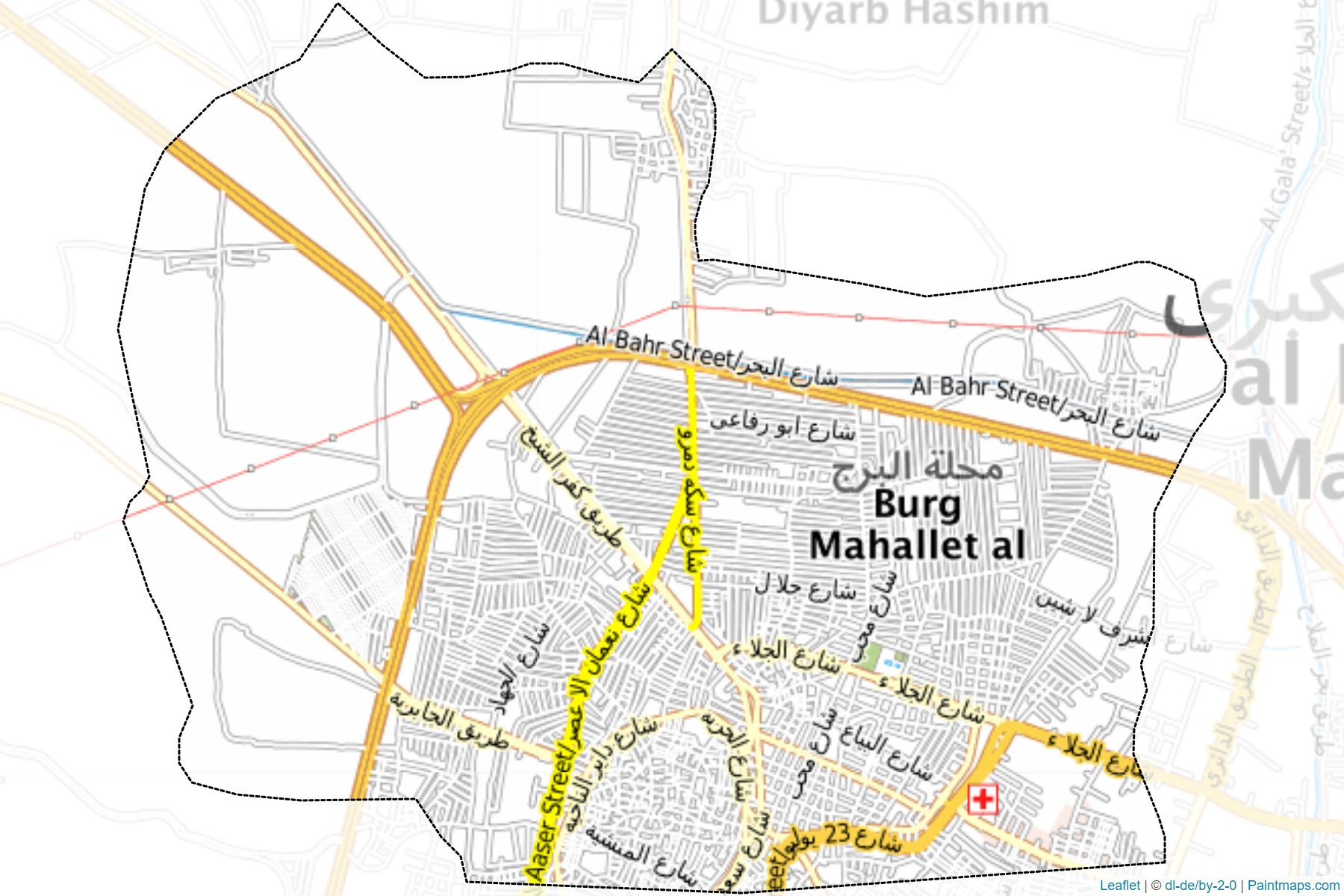 Muestras de recorte de mapas Tany El-Mahallah El-Kobra (Al Gharbiyah)-1