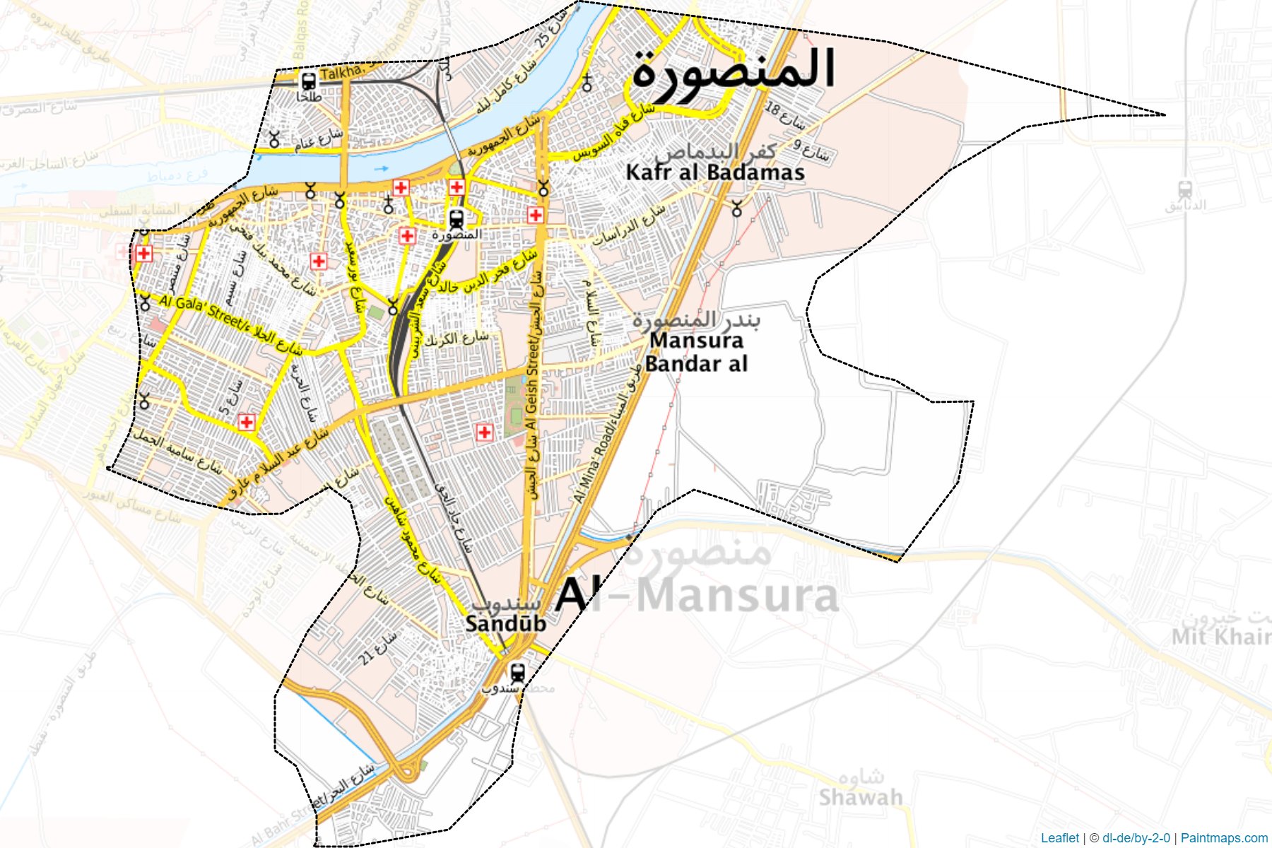 Tany El-Mansourah (Daqahlia) Map Cropping Samples-1