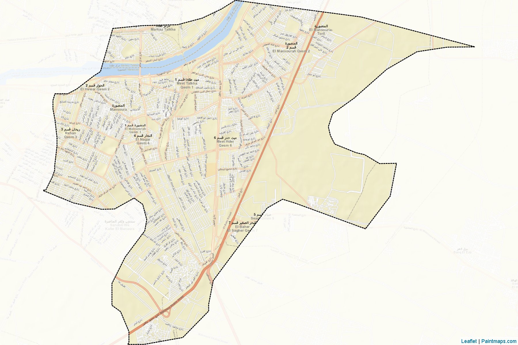 Tany El-Mansourah (Daqahlia) Map Cropping Samples-2