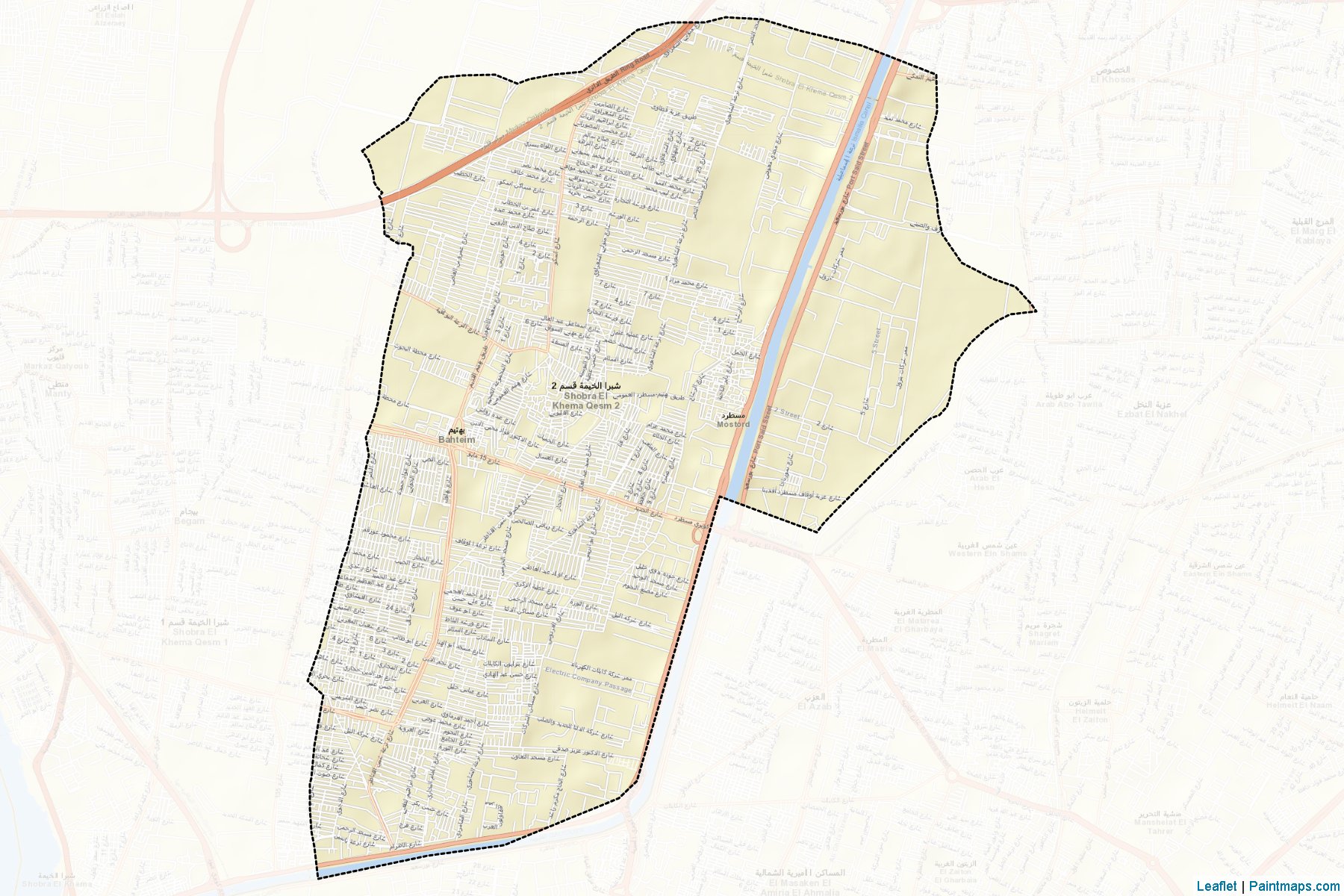 Tany Shobra El-Kheimah (Qalubia) Map Cropping Samples-2