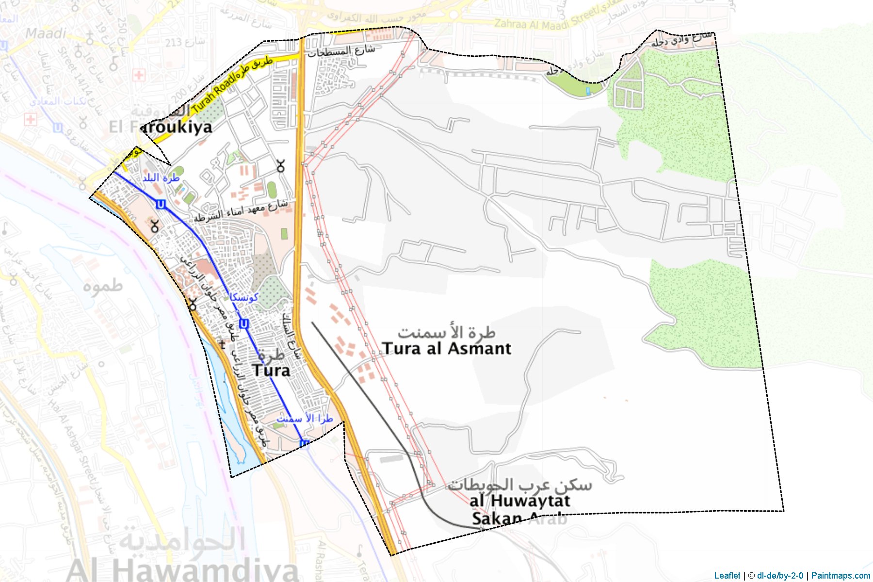 Muestras de recorte de mapas Torah (Al Qahirah)-1